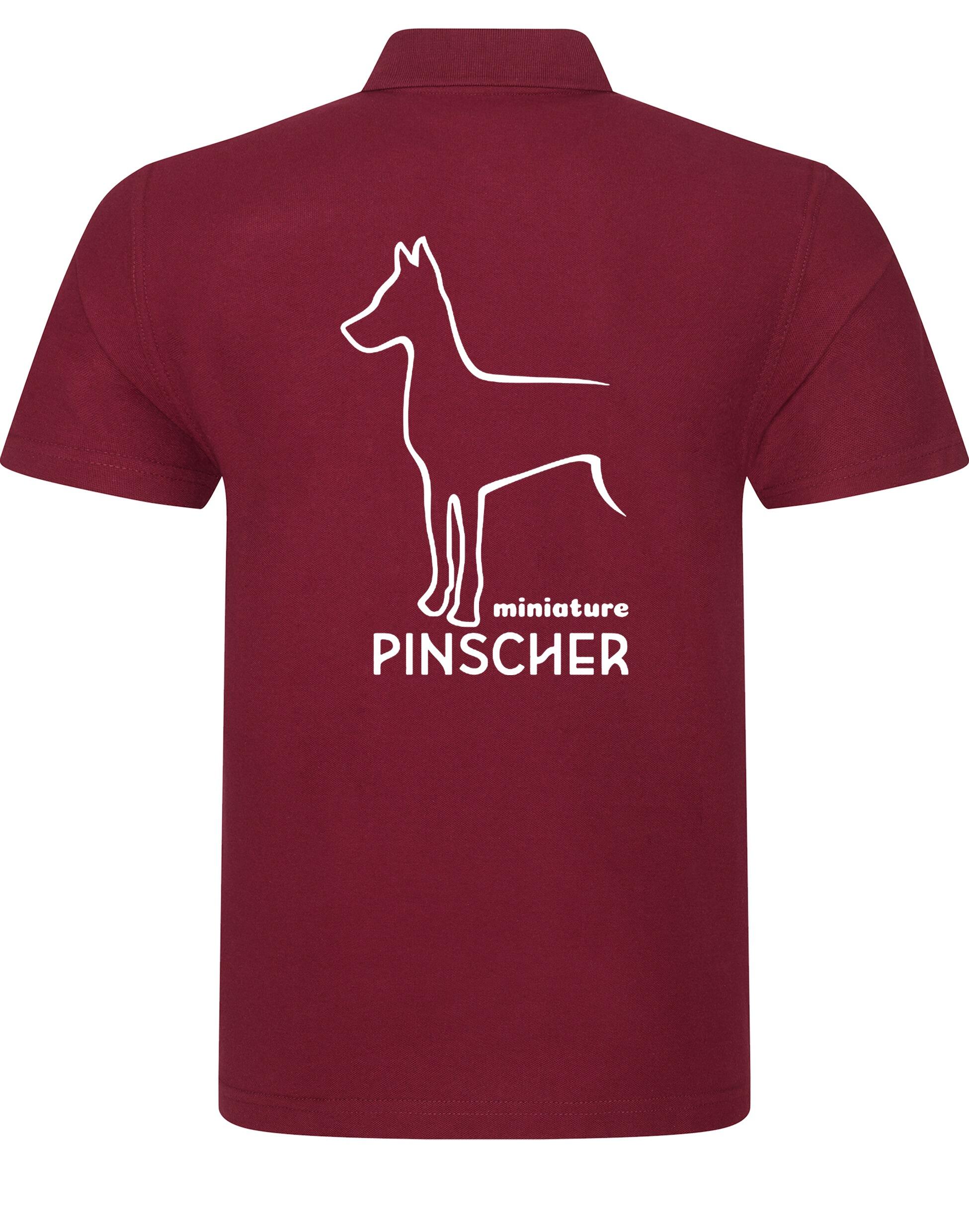 Miniature Pinscher Unisex Cotton Polo with exclusive breed design, breathable fabric, and a relaxed fit for stylish all-day comfort.