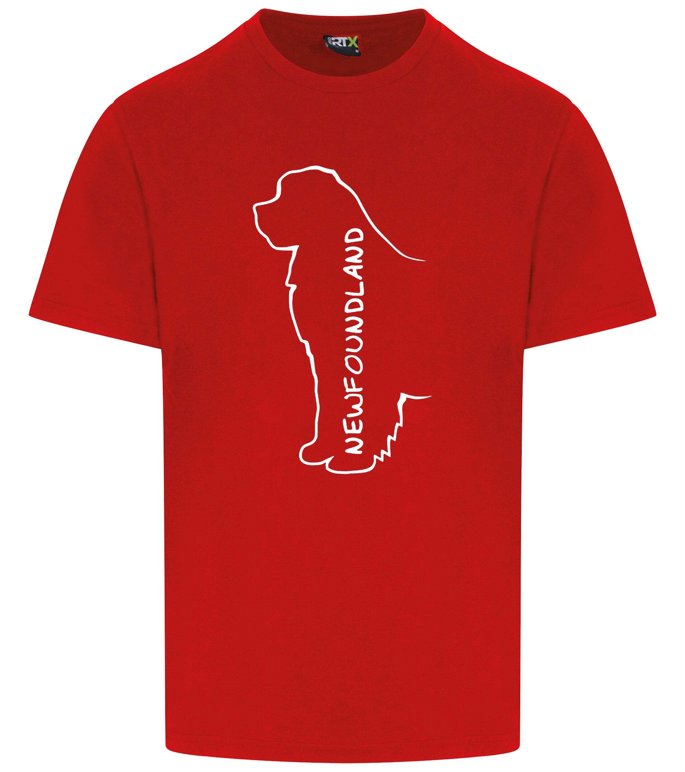 Unisex Roundneck T-shirt featuring exclusive Newfoundland dog breed design, crafted from soft, breathable premium cotton for all-day comfort and a relaxed fit, perfect for dog lovers and casual outings.