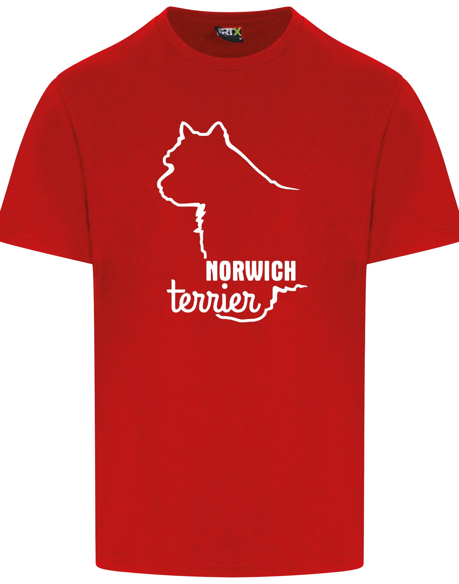 Norwich Terrier Unisex Roundneck T-shirt featuring exclusive breed artwork, soft cotton fabric, and a comfortable unisex fit. Designed for style, comfort, and Norwich Terrier lovers—perfect for dog walks, breed events, or casual wear.
