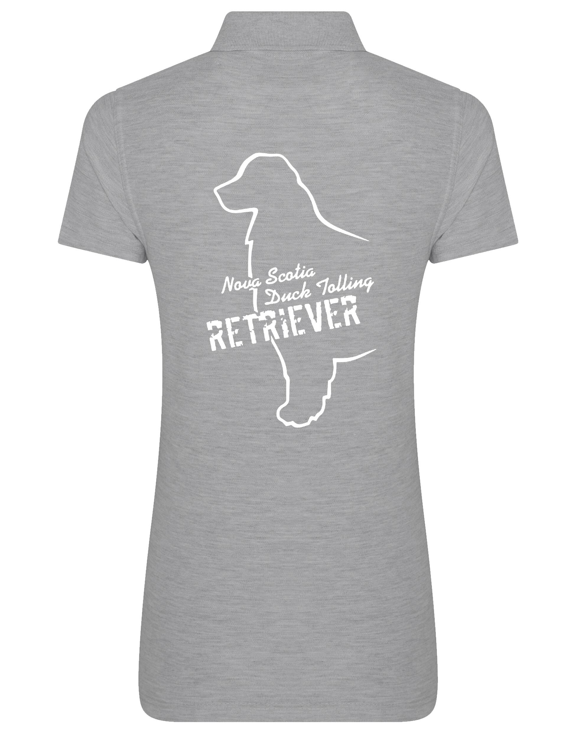 Nova Scotia Duck Tolling Retriever Women’s Cotton Polo – breathable fabric, feminine fit, and exclusive breed artwork featuring the Toller. Ideal for casual wear, dog shows, and outdoor adventures.