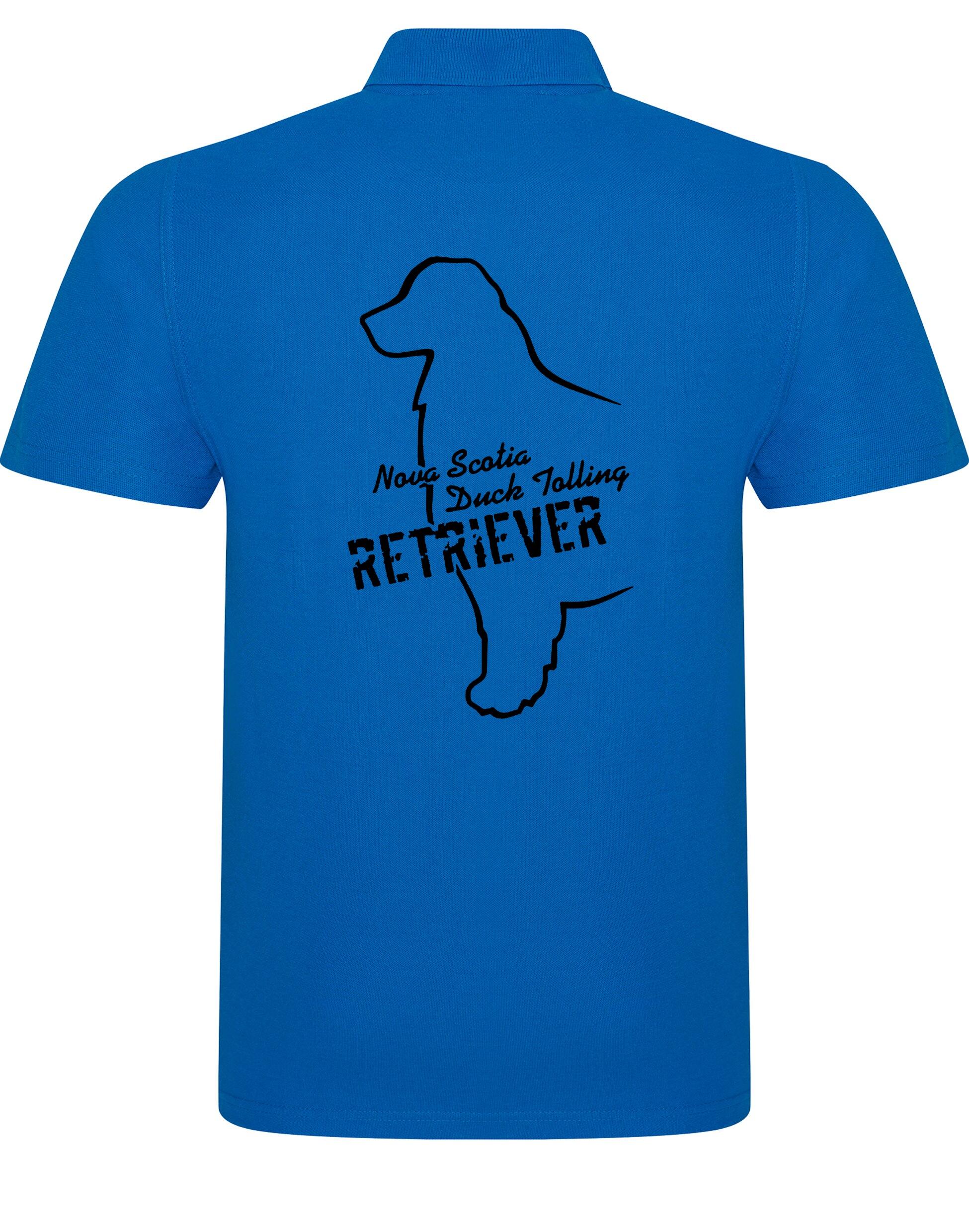 Nova Scotia Duck Tolling Retriever Unisex Cotton Polo – breathable fabric, relaxed fit, and exclusive breed artwork featuring the Toller. Ideal for casual wear, dog shows, and outdoor adventures.