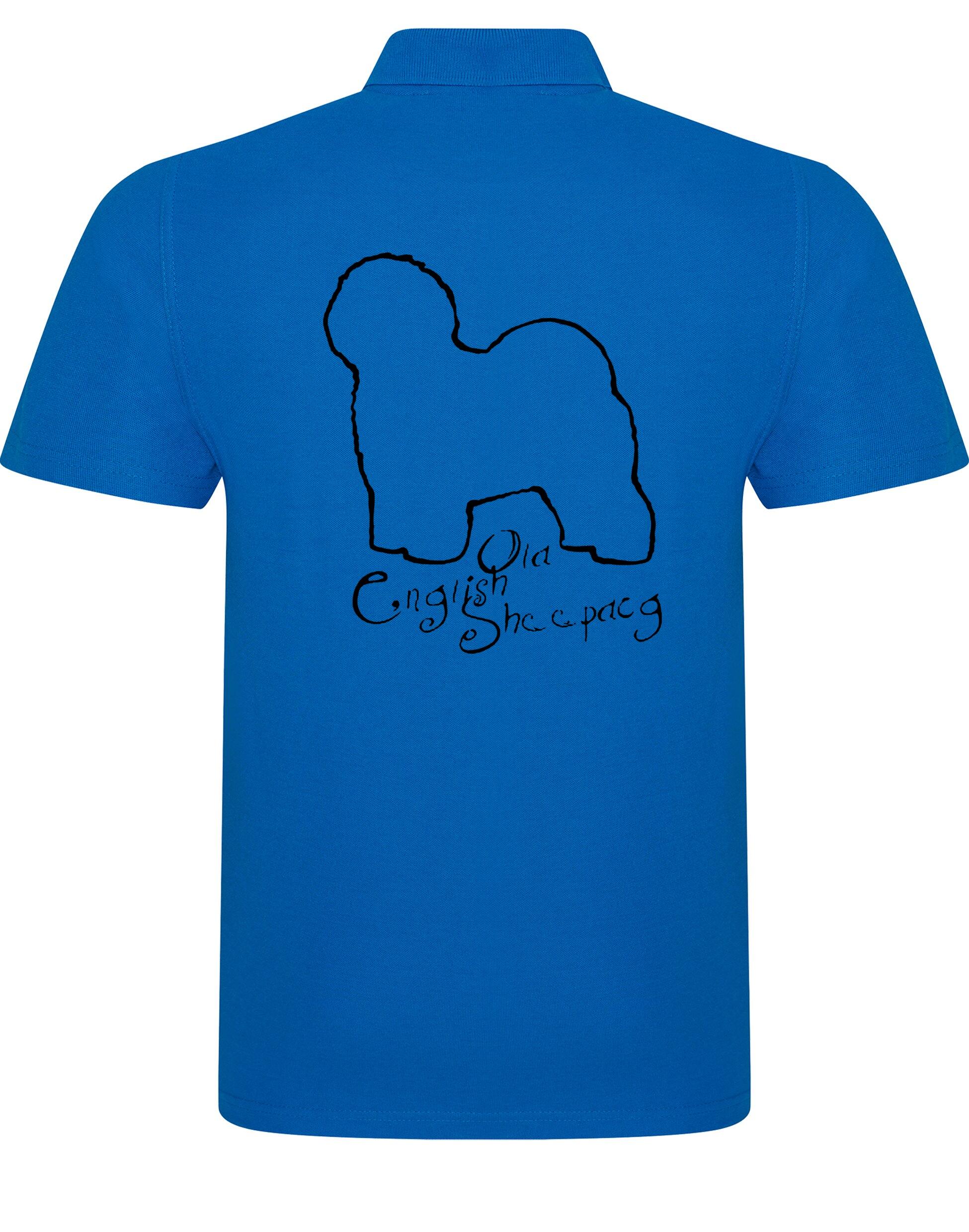 Old English Sheepdog Unisex Cotton Polo – lightweight, breathable cotton, relaxed fit, and exclusive breed artwork. A comfortable and stylish choice for dog lovers.