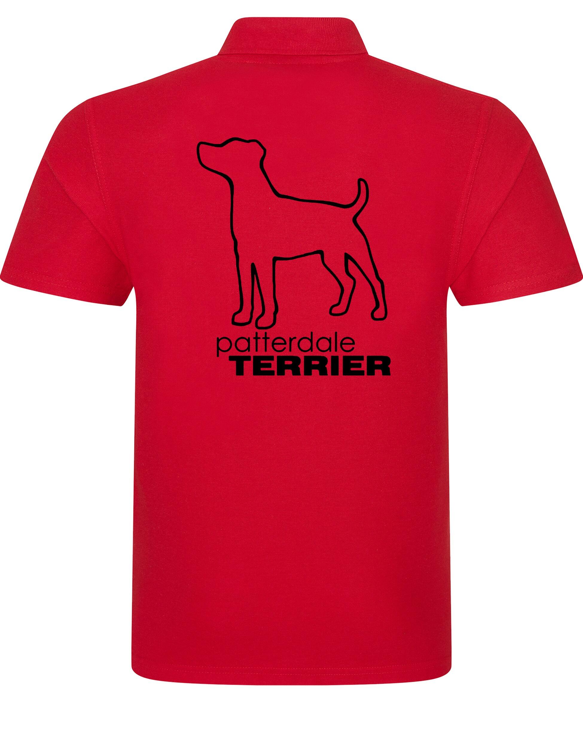 Patterdale Terrier Unisex Cotton Polo – lightweight, breathable cotton polo featuring exclusive Patterdale Terrier artwork on the back, a classic polo collar, and a relaxed unisex fit for comfort and style.