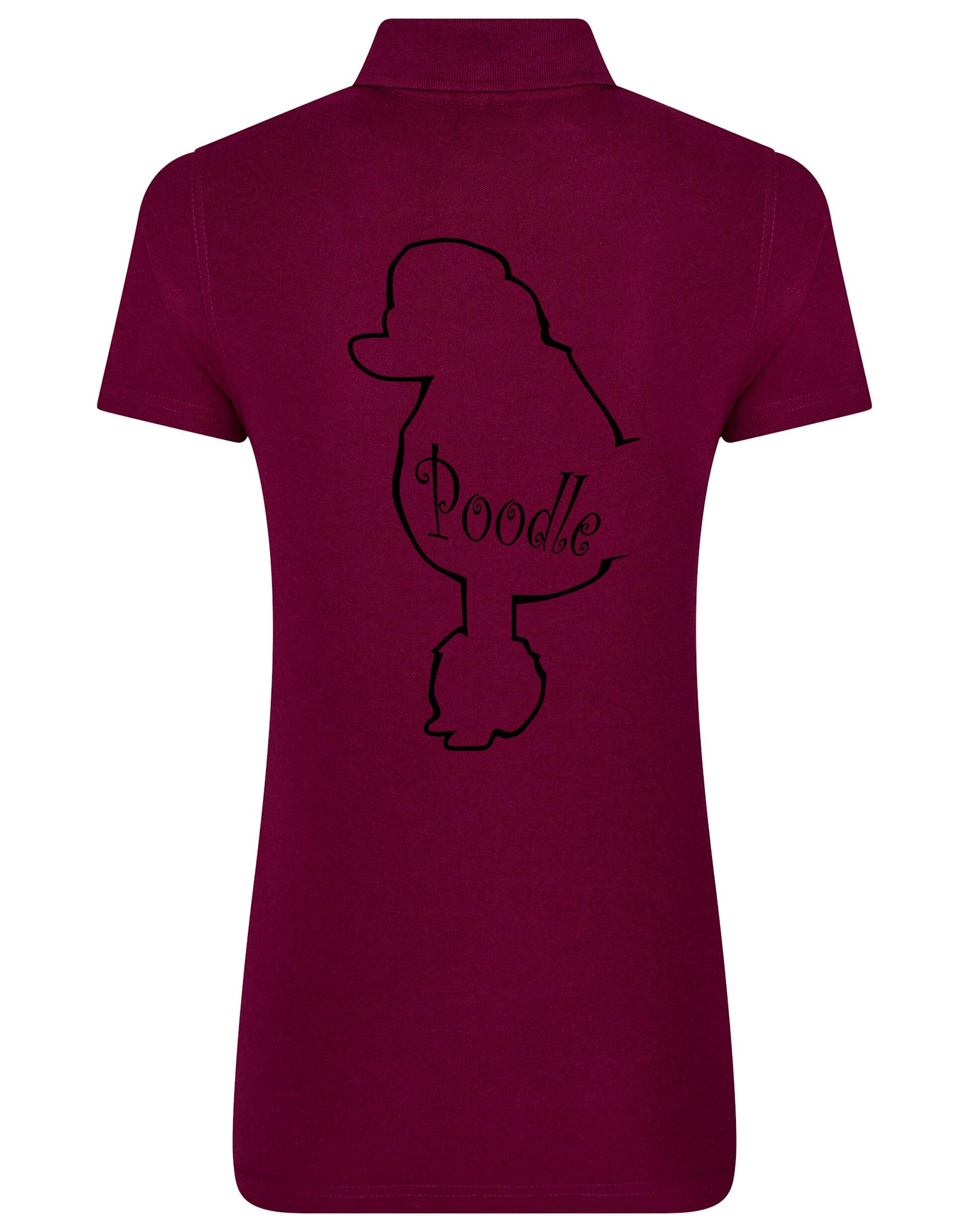 Women's Poodle Cotton Polo featuring an exclusive Poodle design on the back, crafted from premium breathable cotton for refined style and lasting comfort.