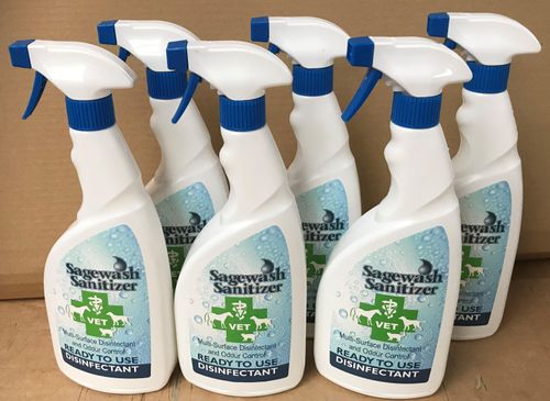 Sagewash Ready to Use Solution Pack of 6 x 750ml Trigger Sprays
