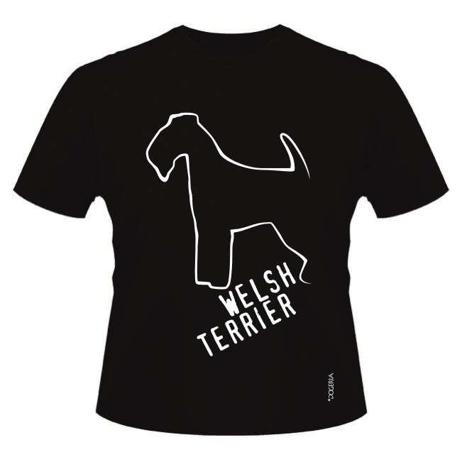 Welsh Terrier T-Shirts Roundneck Heavy Cotton