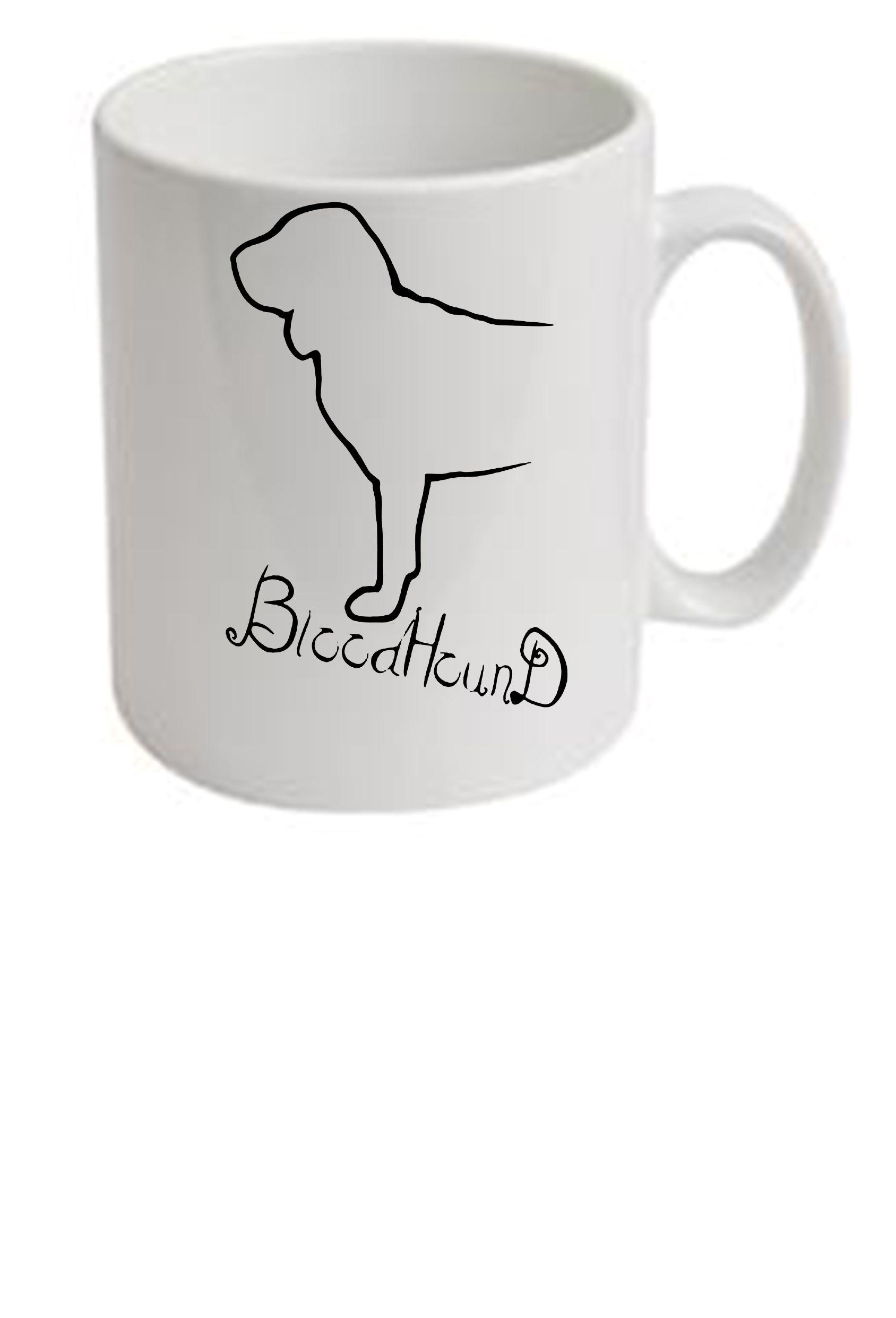 Bloodhound Dog Breed Design Ceramic Mug