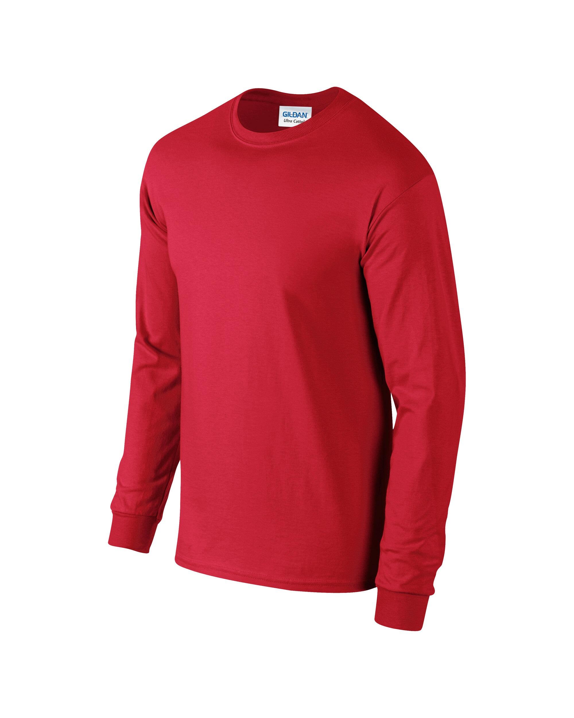Ultra Cotton Long Sleeve Unisex T-Shirt Red
