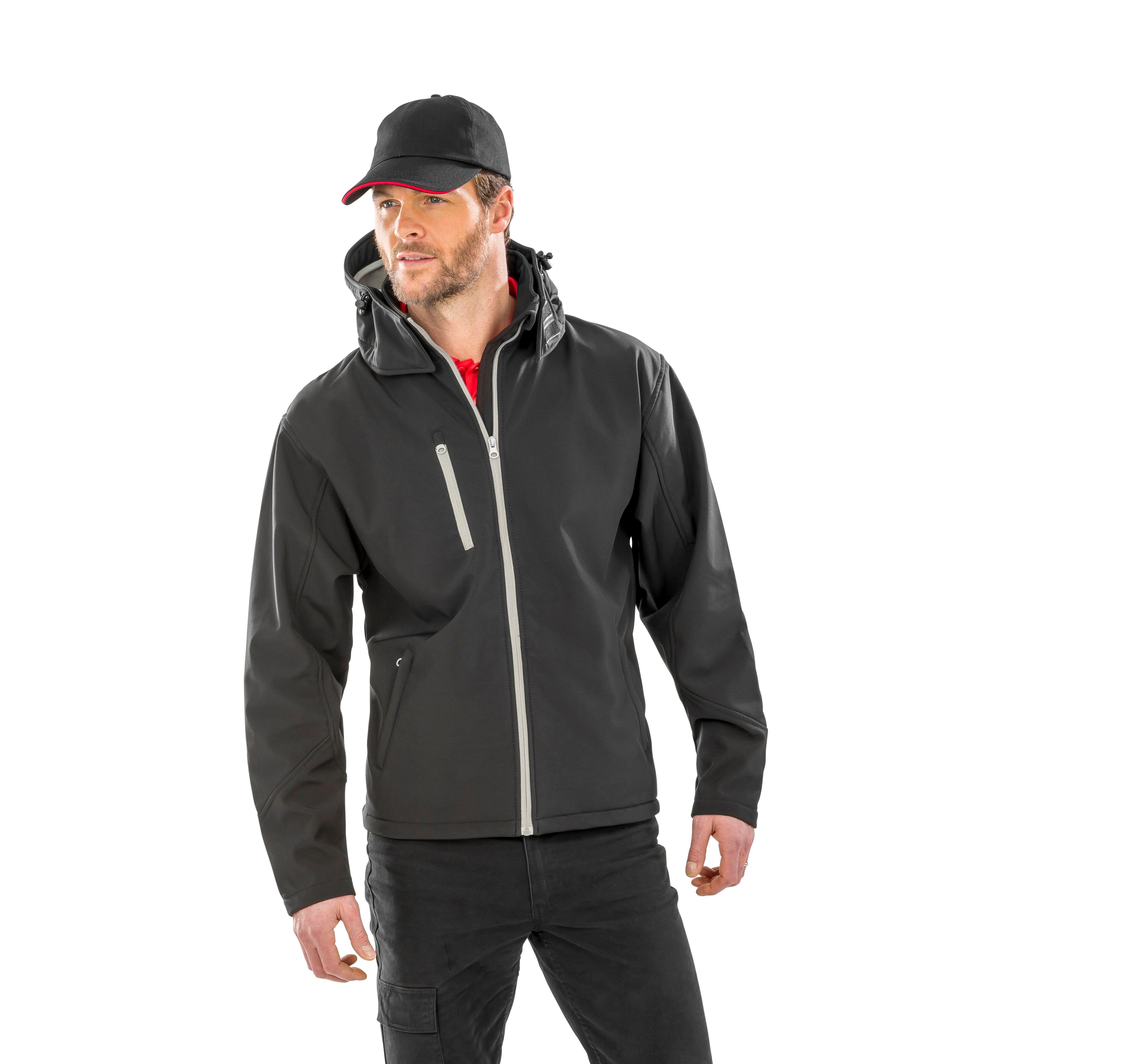 Unisex Performance Hooded Soft Shell Jacket