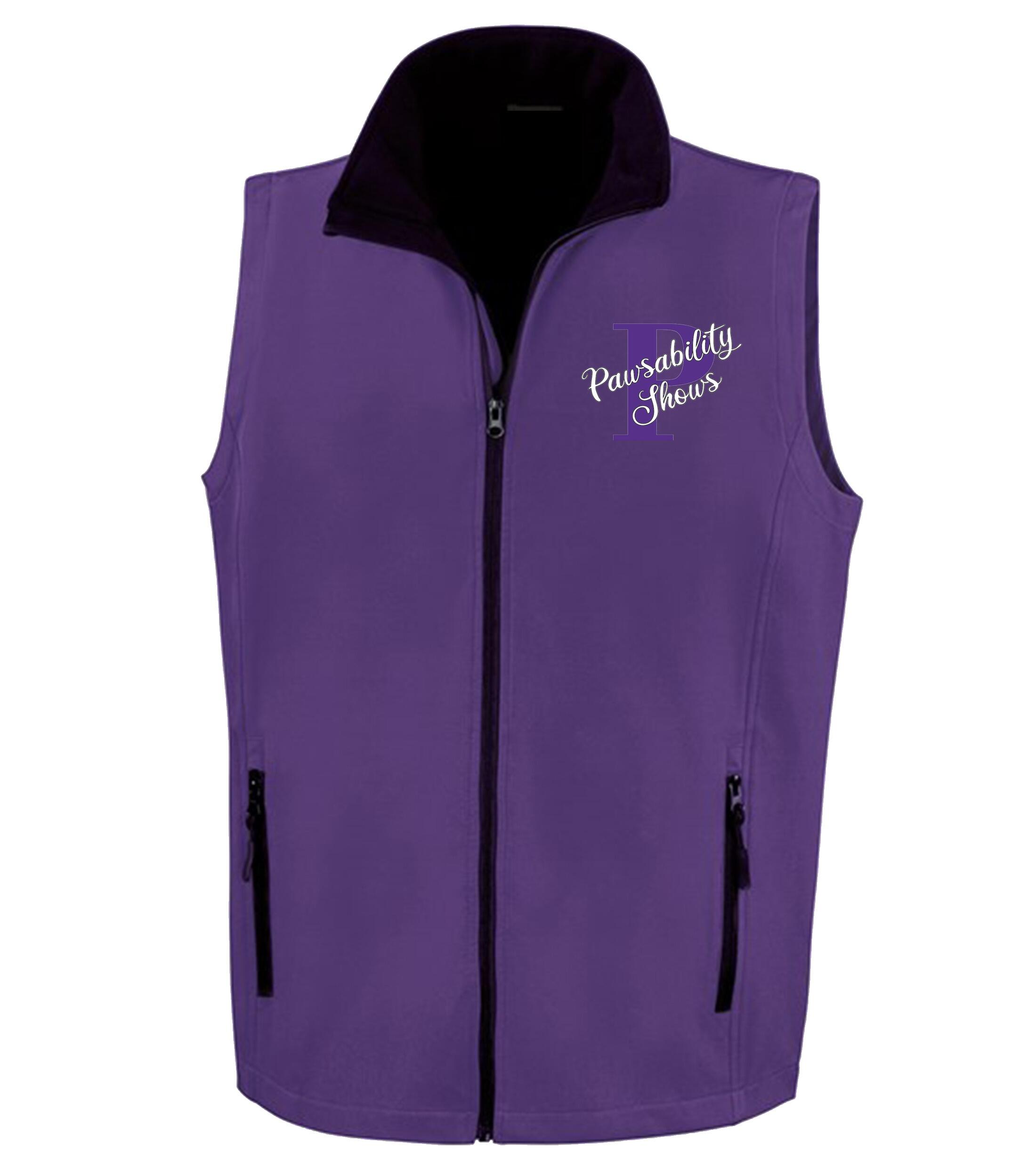 Women's Pawsability Soft Shell Gilet Purple