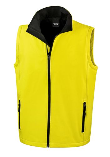 Unisex Whippet Softshell Gilet Yellow (Black)