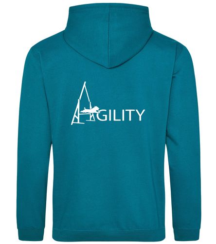 Unisex Agility Pullover Hoodie Jade (White)