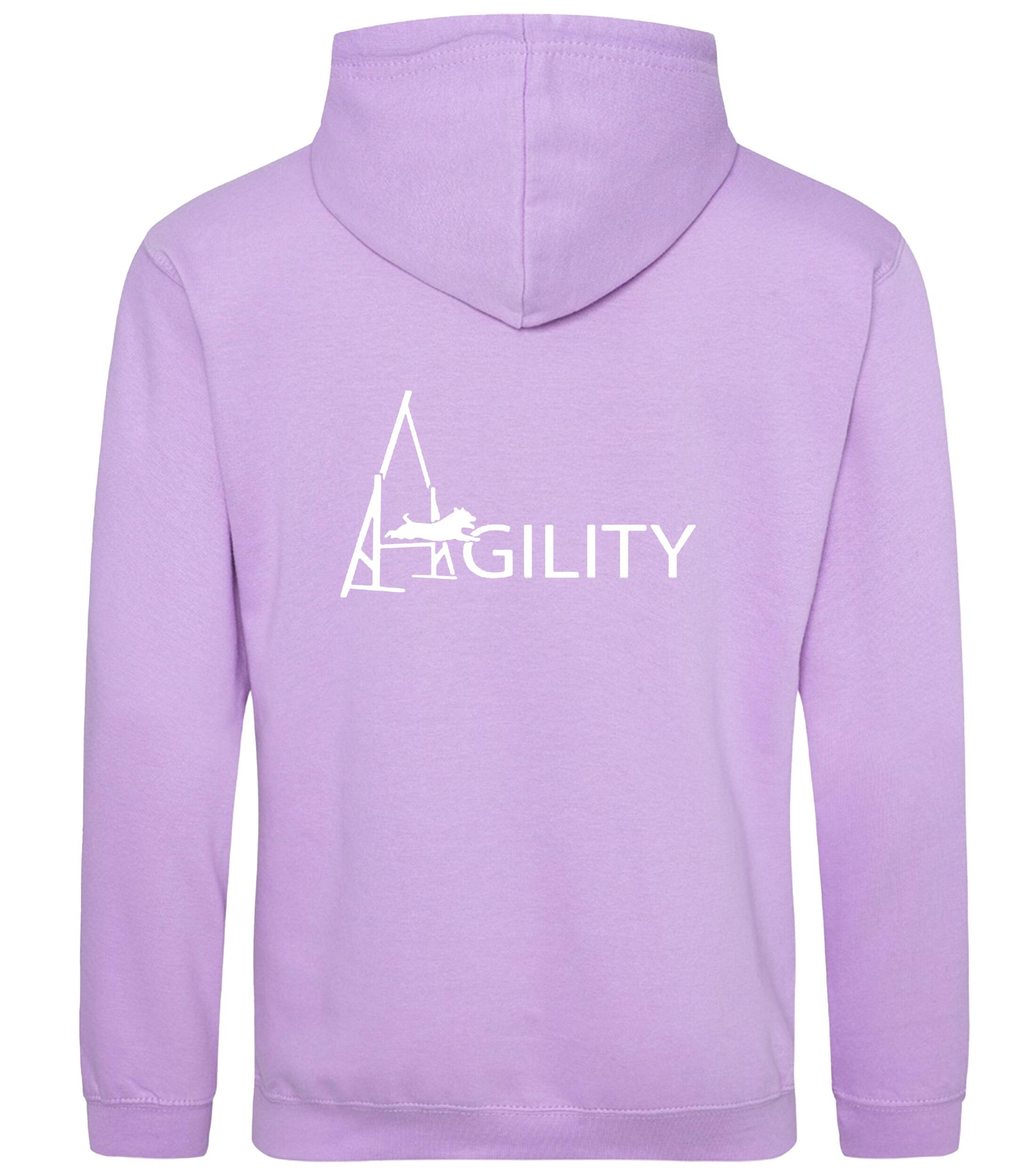 Unisex Agility Pullover Hoodie Lavender (White)