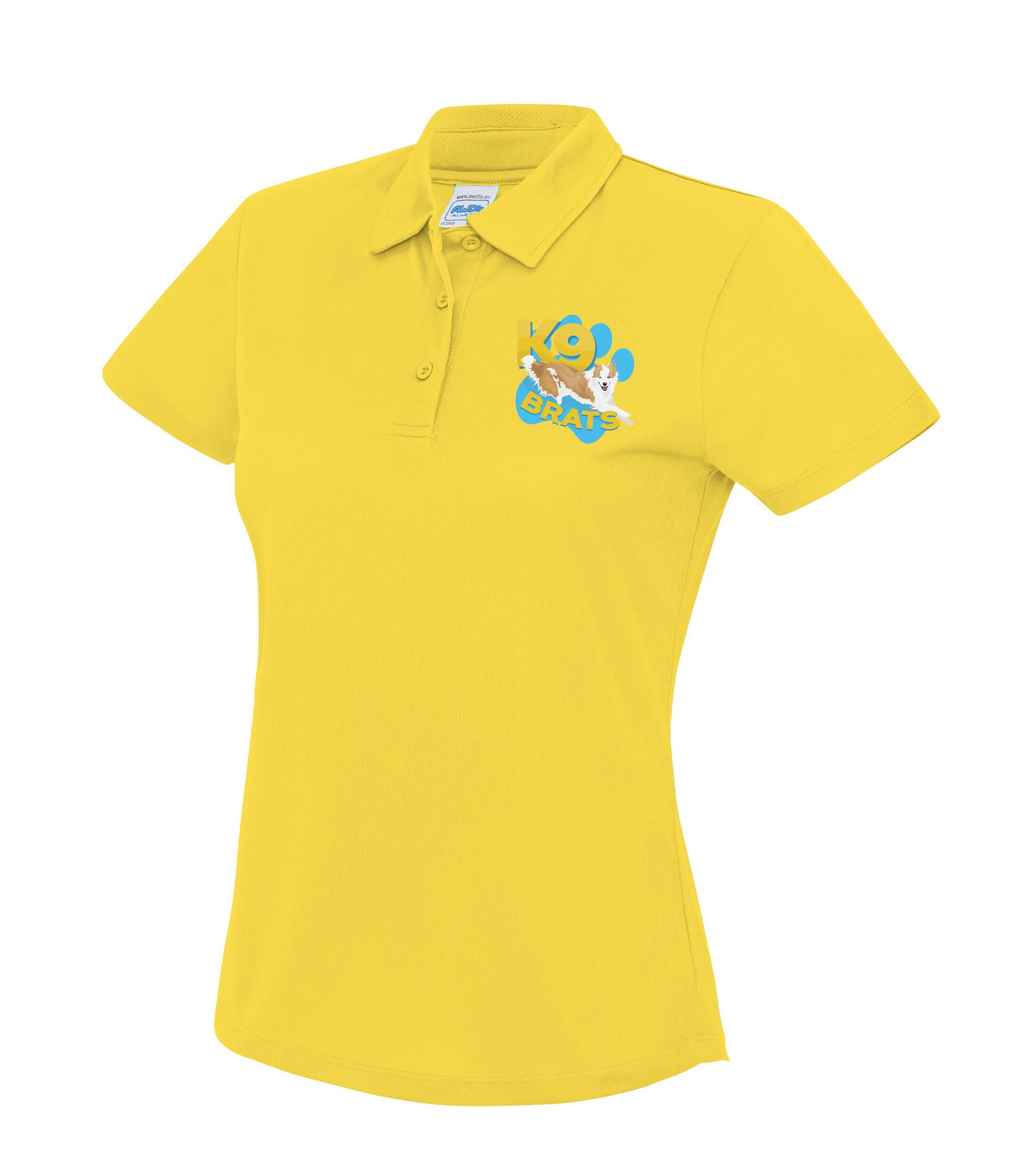 K9 Brats Female Cool Polo Sun Yellow