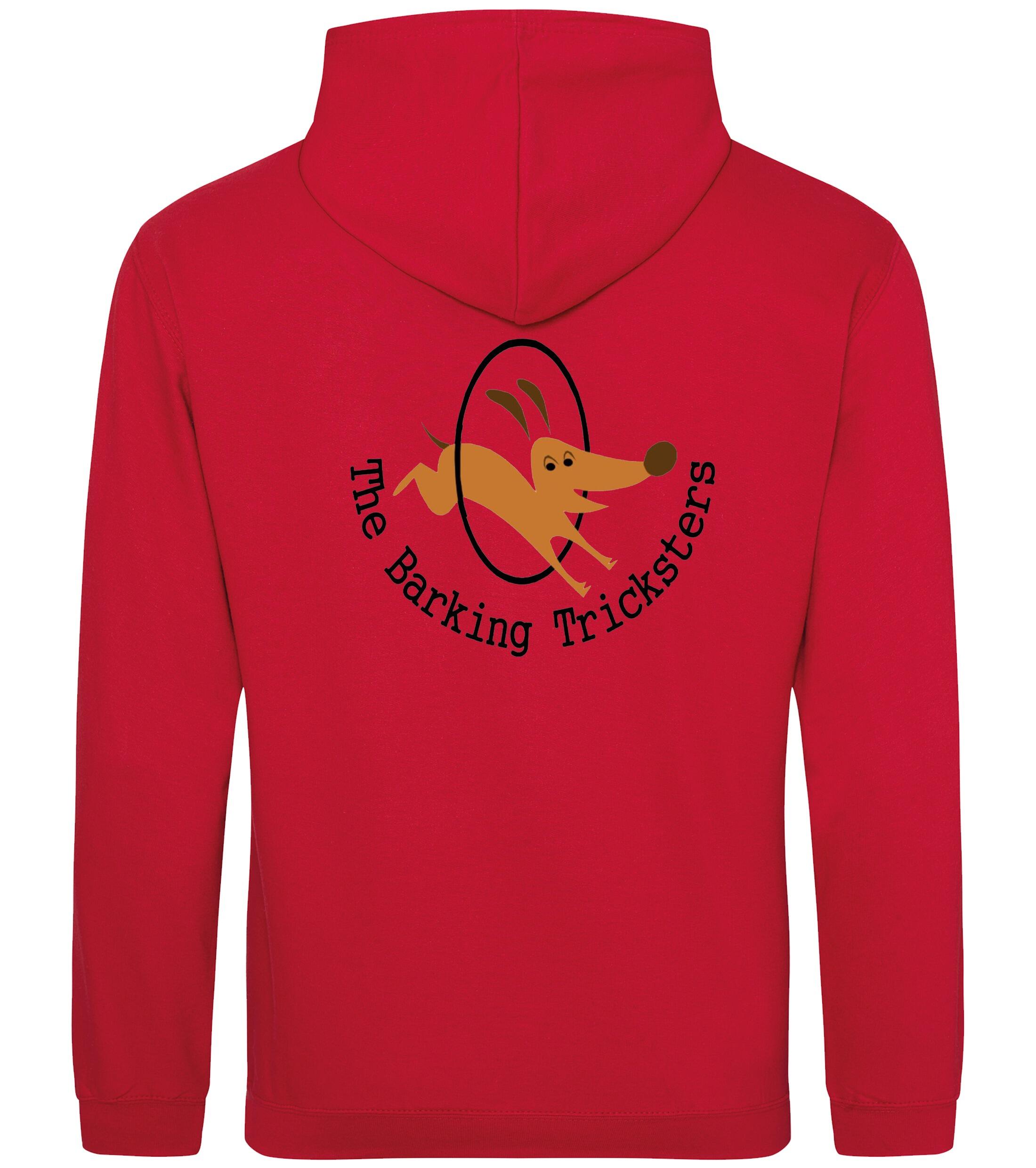 The Barking Tricksters Pullover Hoodies Red