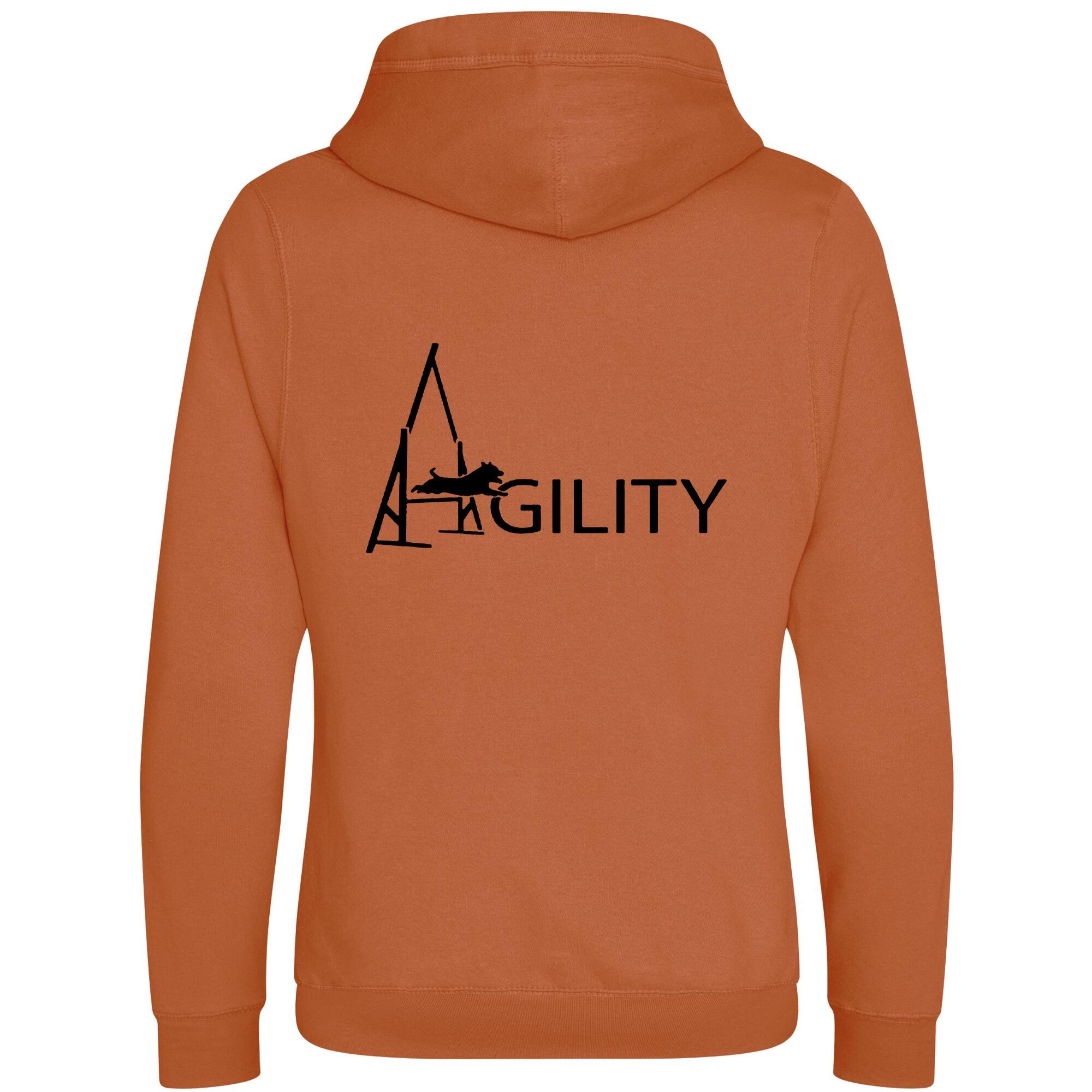 Ginger Biscuit Cross Neck Hoodies with "Agility A Frame" Black Print - Agility Lifestyle Collection