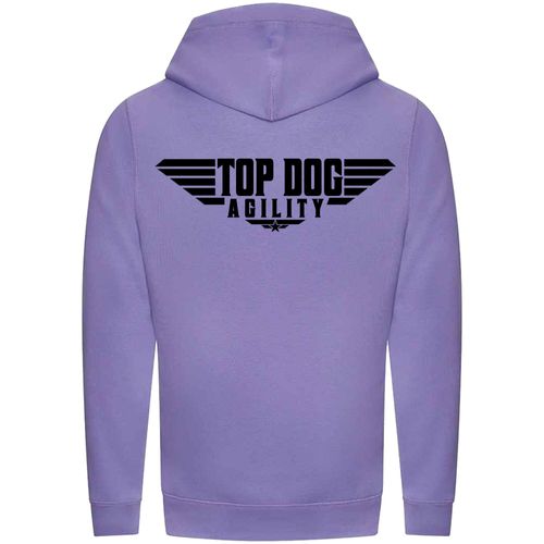 Digital Lavender Cross Neck Hoodies with "Top Dog Agility" Black Print - Agility Lifestyle Collection