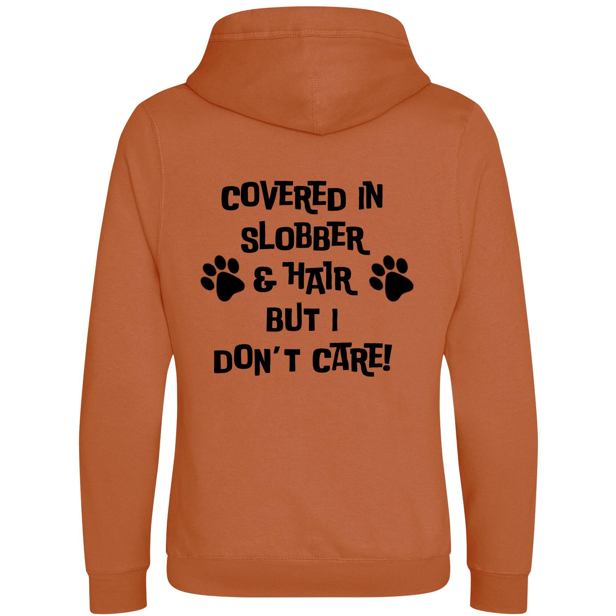 Ginger Biscuit Cross Neck Hoodies with "Covered In Slobber" Black Print - Agility Lifestyle Collection