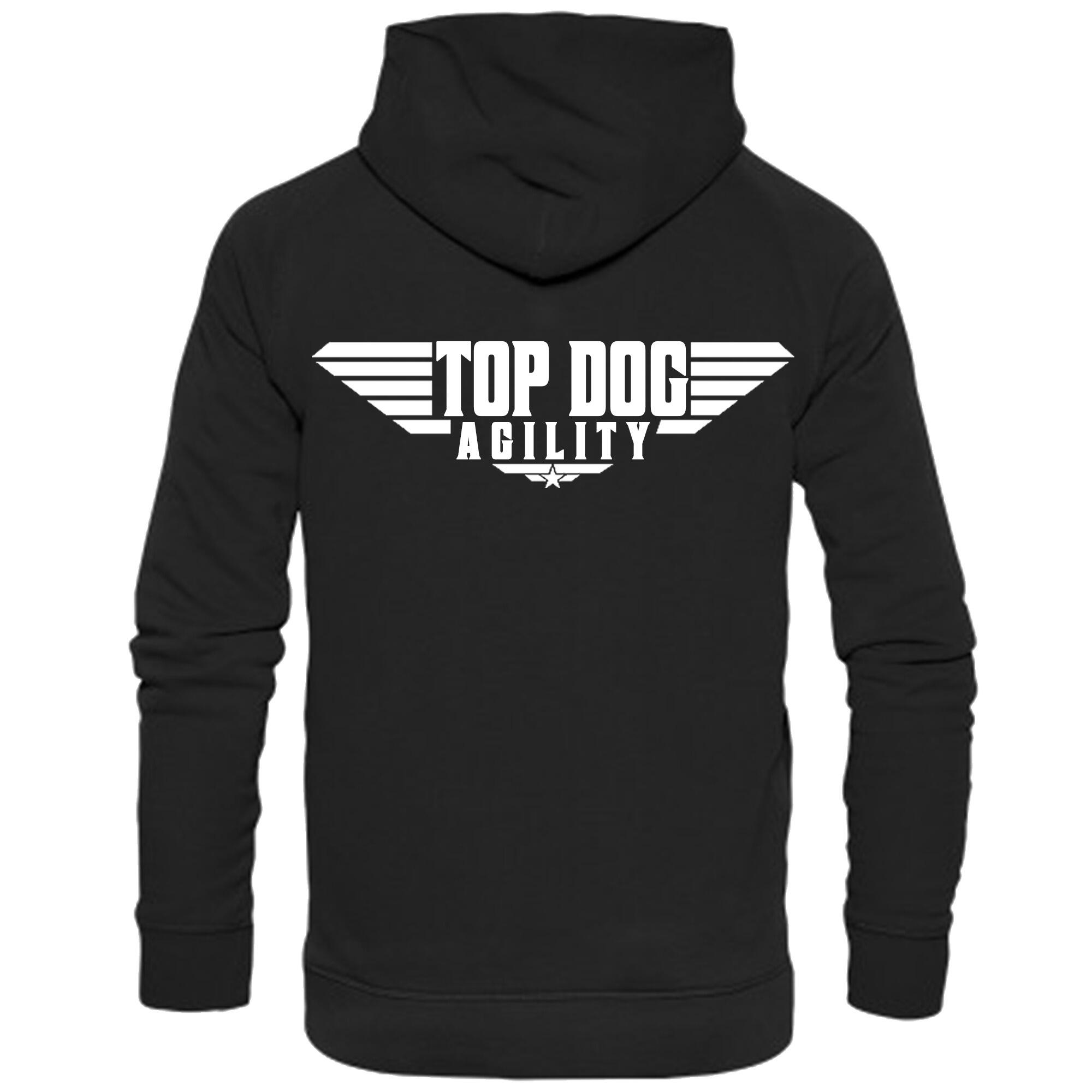 Black Pullover Hoodies with "Top Dog Agility" White Print - Agility Lifestyle Collection