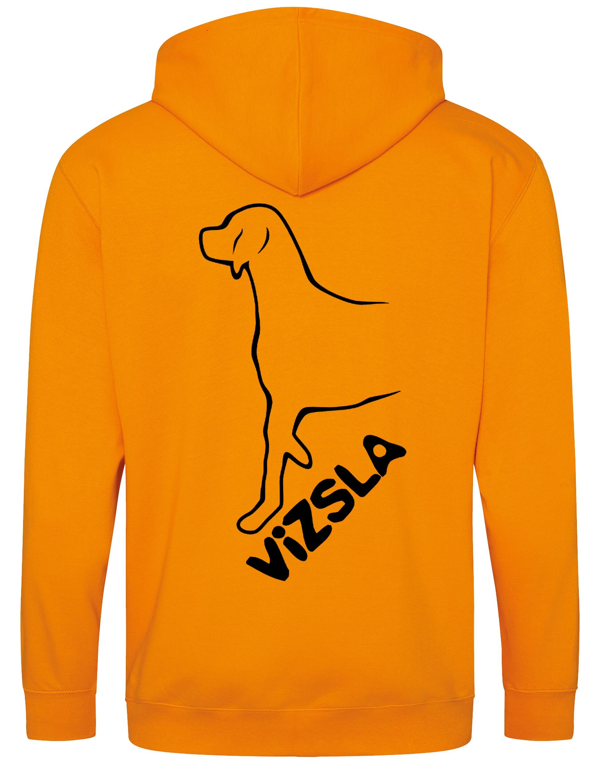 Vizsla Dog Breed Design Zipped Hoodie