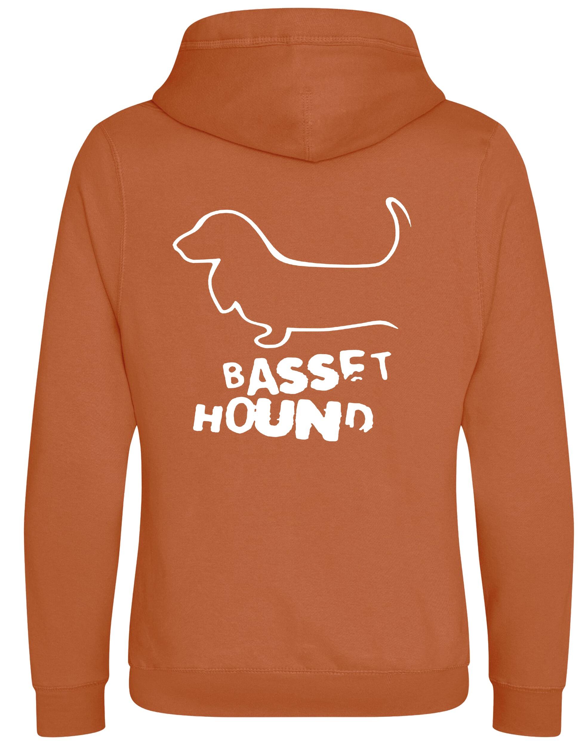 Unisex Crossneck Pullover Hoodie with Basset Hound Dog Breed Design – A Must-Have for Basset