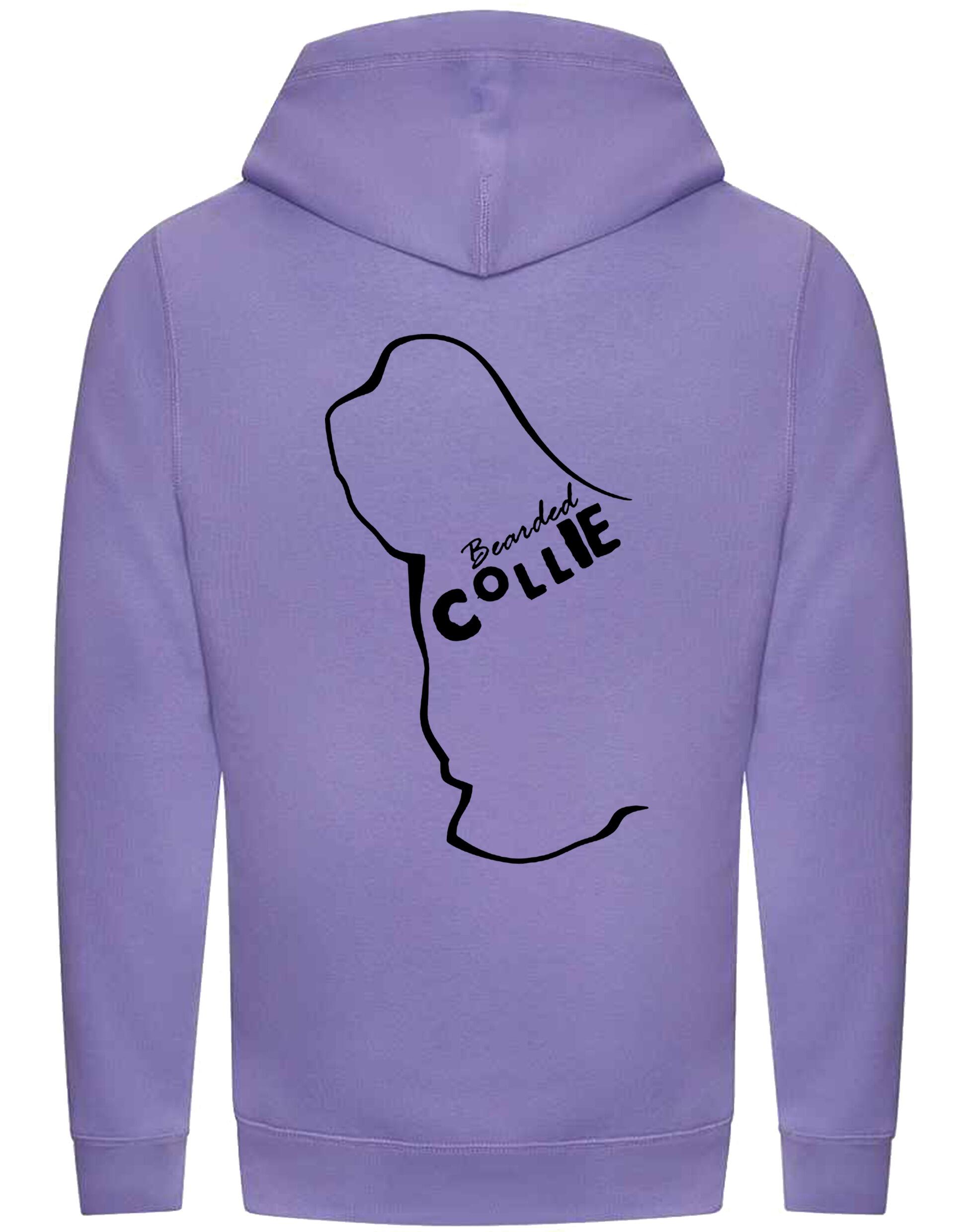 Unisex Crossneck Pullover Hoodie with Bearded Collie Dog Breed Design – A Must-Have for Bearded Collie Fans