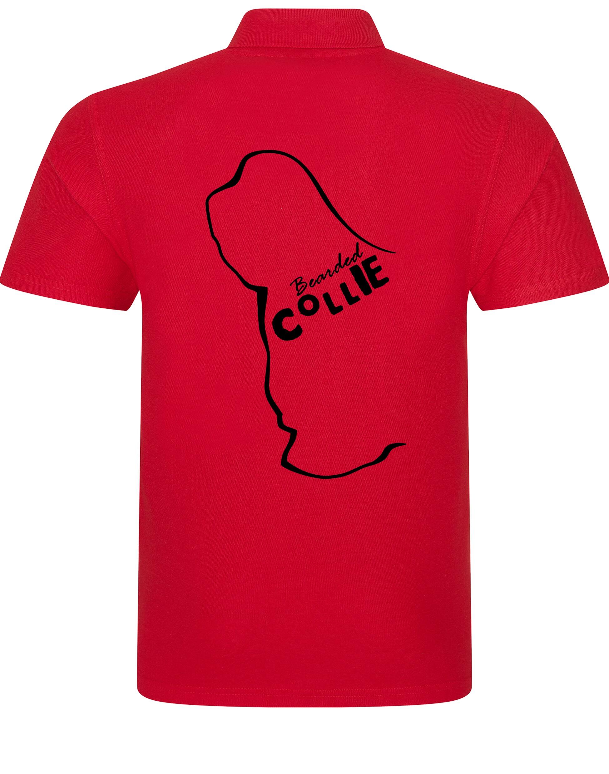 Unisex Cotton Polo with Bearded Collie Dog Breed Design – Comfort and Style for Every Bearded Collie Enthusiast