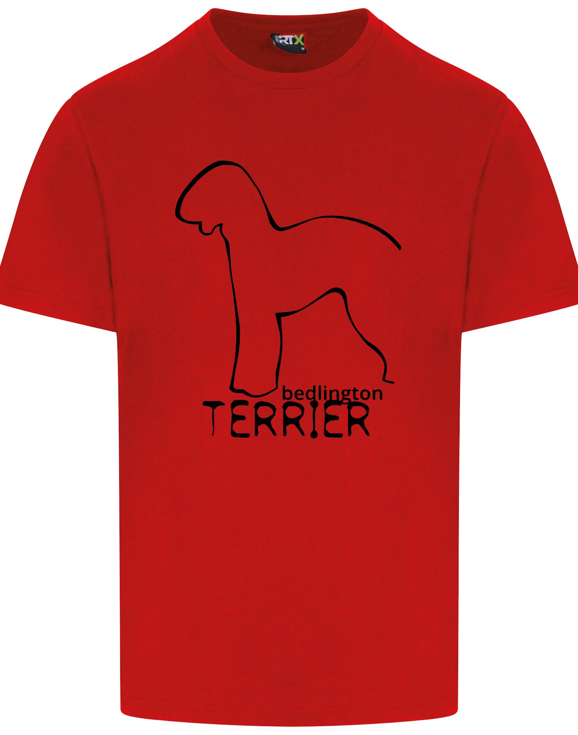 Unisex Roundneck T-shirt with Bedlington Terrier Dog Breed Design – Style for Every Bedlington Terrier Fan