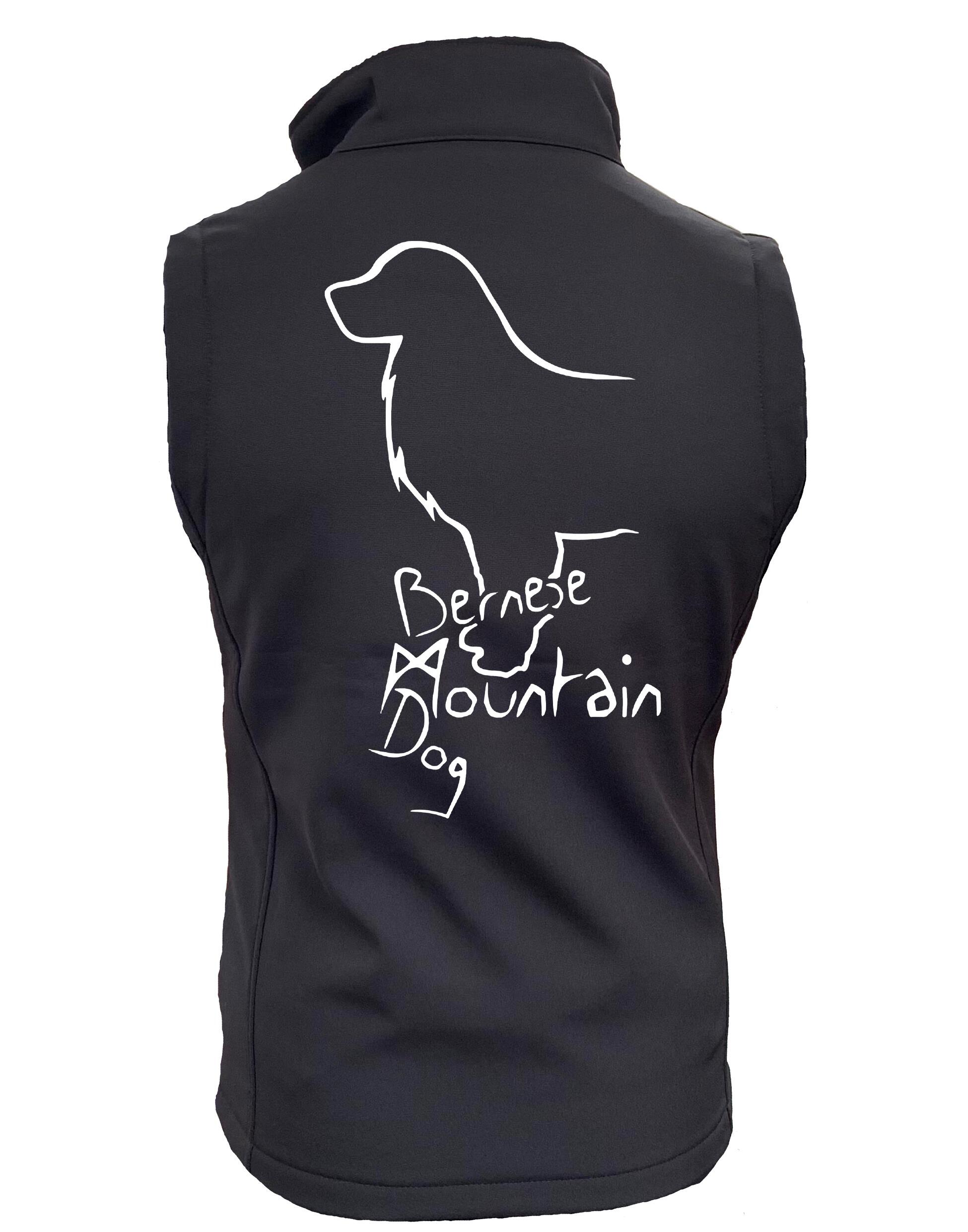Bernese Mountain Dog Unisex Softshell Gilet – Style Meets Comfort for Bernese Mountain Dog Lovers