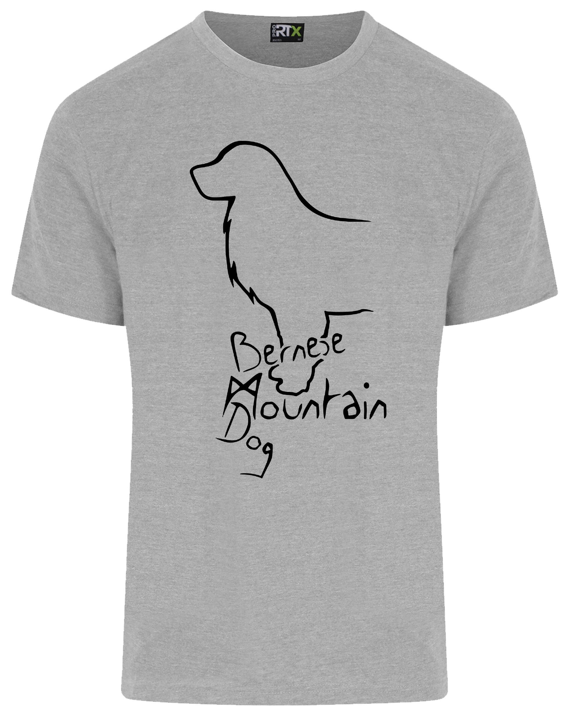 Unisex Roundneck T-shirt with Bernese Mountain Dog Breed Design – Style for Every Bernese Fan