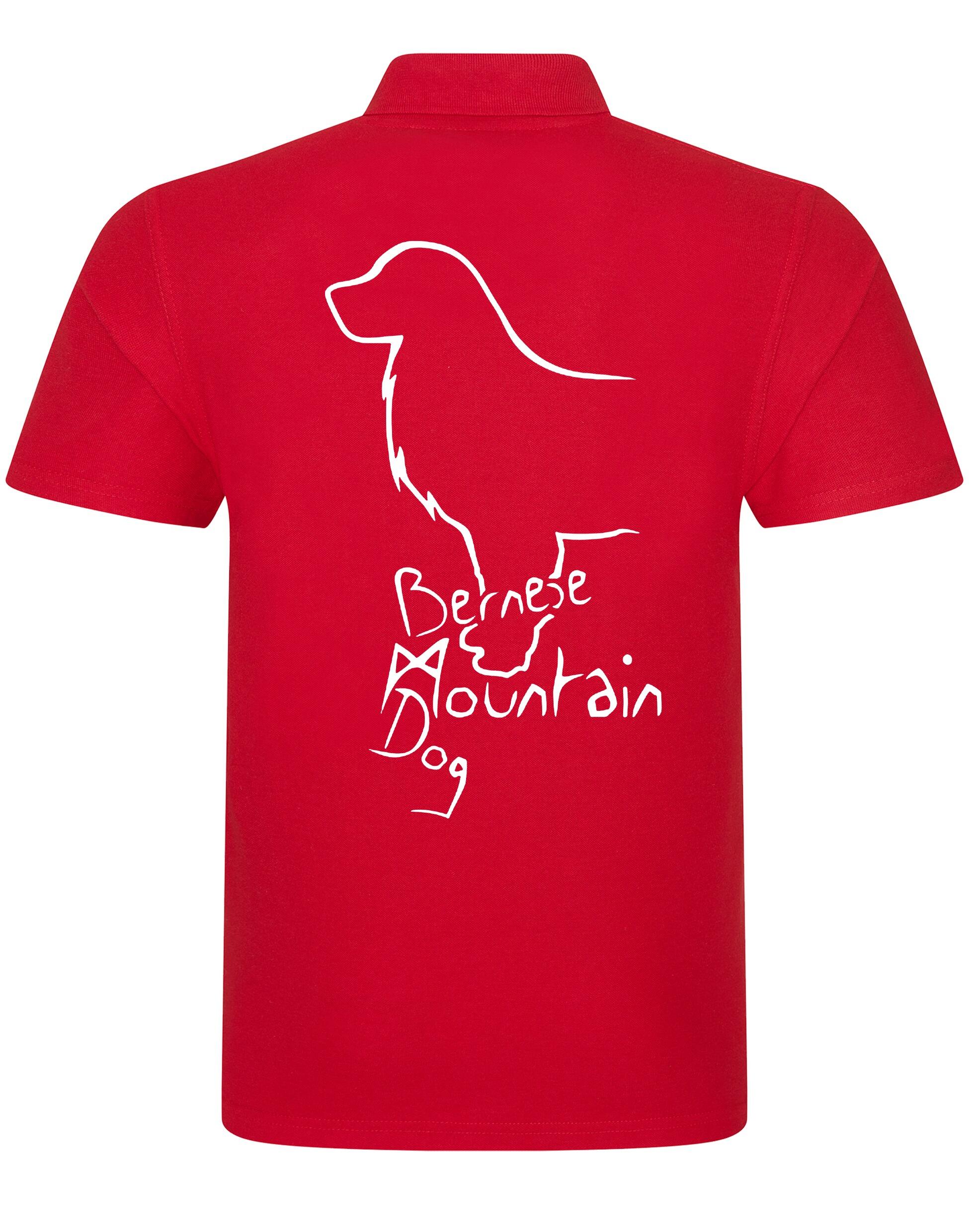 Unisex Cotton Polo with Bernese Mountain Dog Breed Design – Comfort and Style for Every Bernese Enthusiast