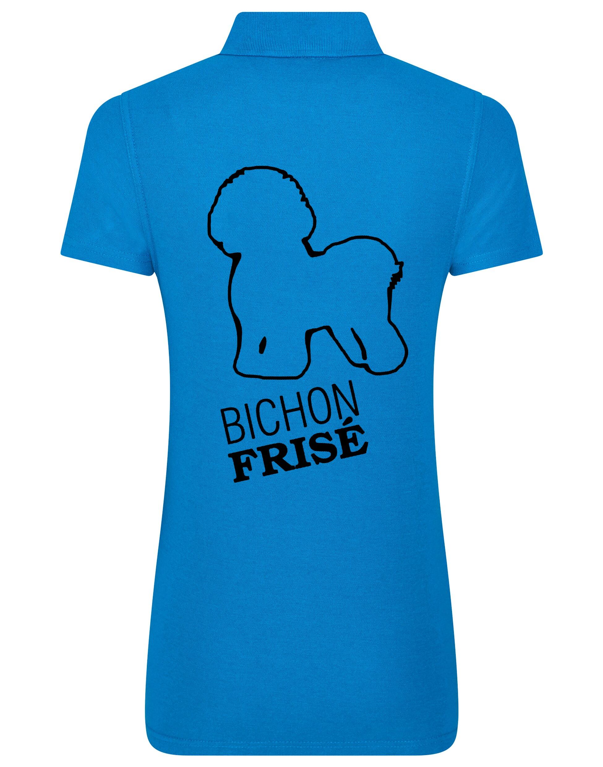 Women’s Cotton Polo with Bichon Frise Dog Breed Design – A Must-Have for Bichon Frise Enthusiasts