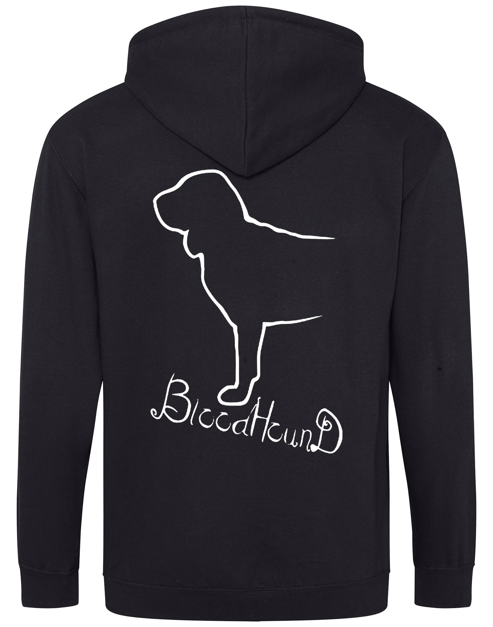 Bloodhound Dog Breed Design Zipped Hoodie – Style and Comfort for Dog Lovers