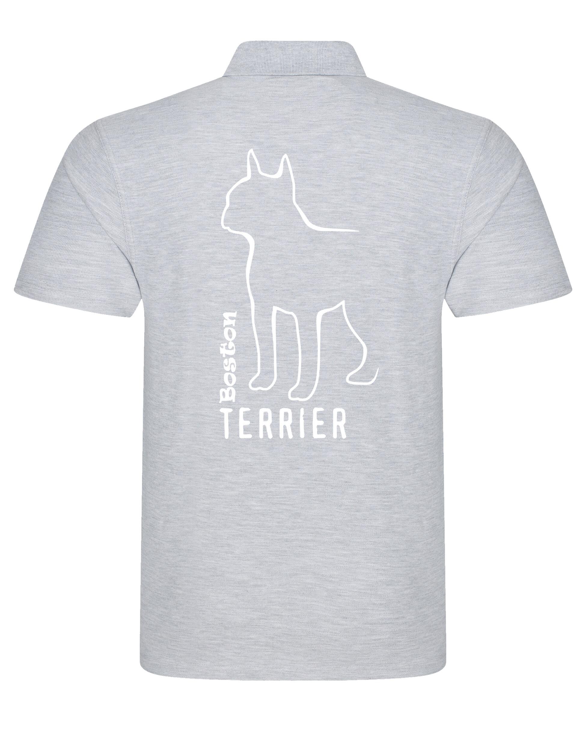 Unisex Cotton Polo with Boston Terrier Dog Breed Design – Comfort for Every Boston Terrier Enthusiast