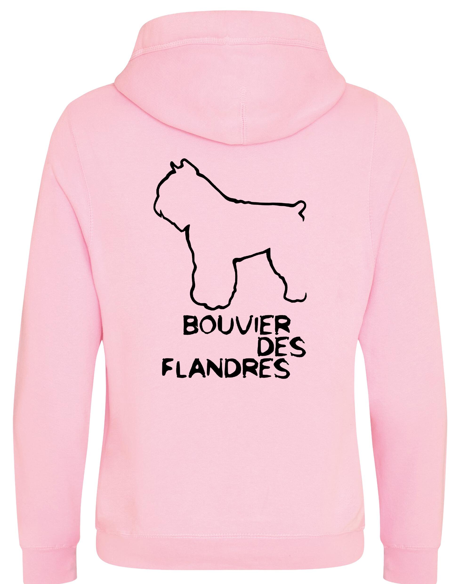 Bouvier des Flandres Dog Breed Design Unisex Crossneck Pullover Hoodie