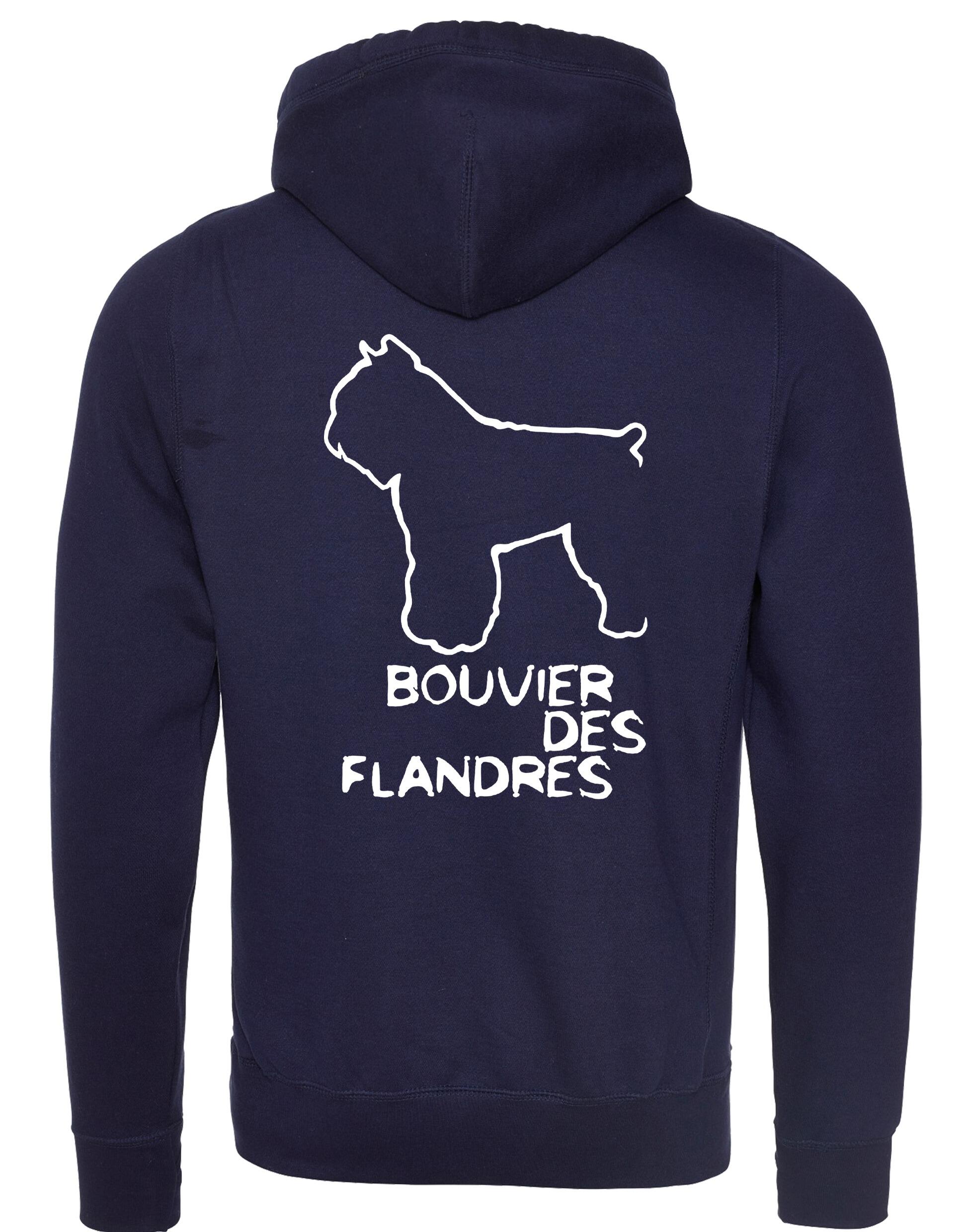 Bouvier des Flandres Dog Breed Design Unisex Crossneck Pullover Hoodie