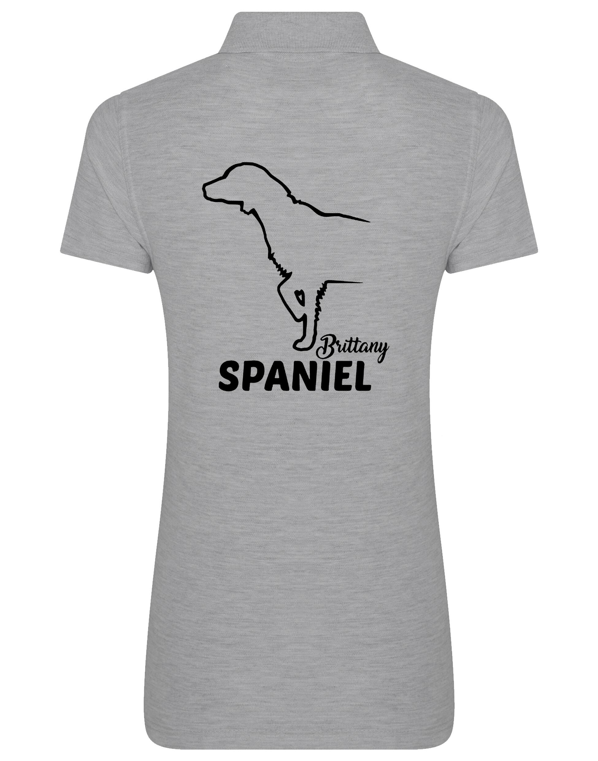 Women’s Cotton Polo with Brittany Spaniel Dog Breed Design – A Must-Have for Brittany Spaniel Enthusiasts