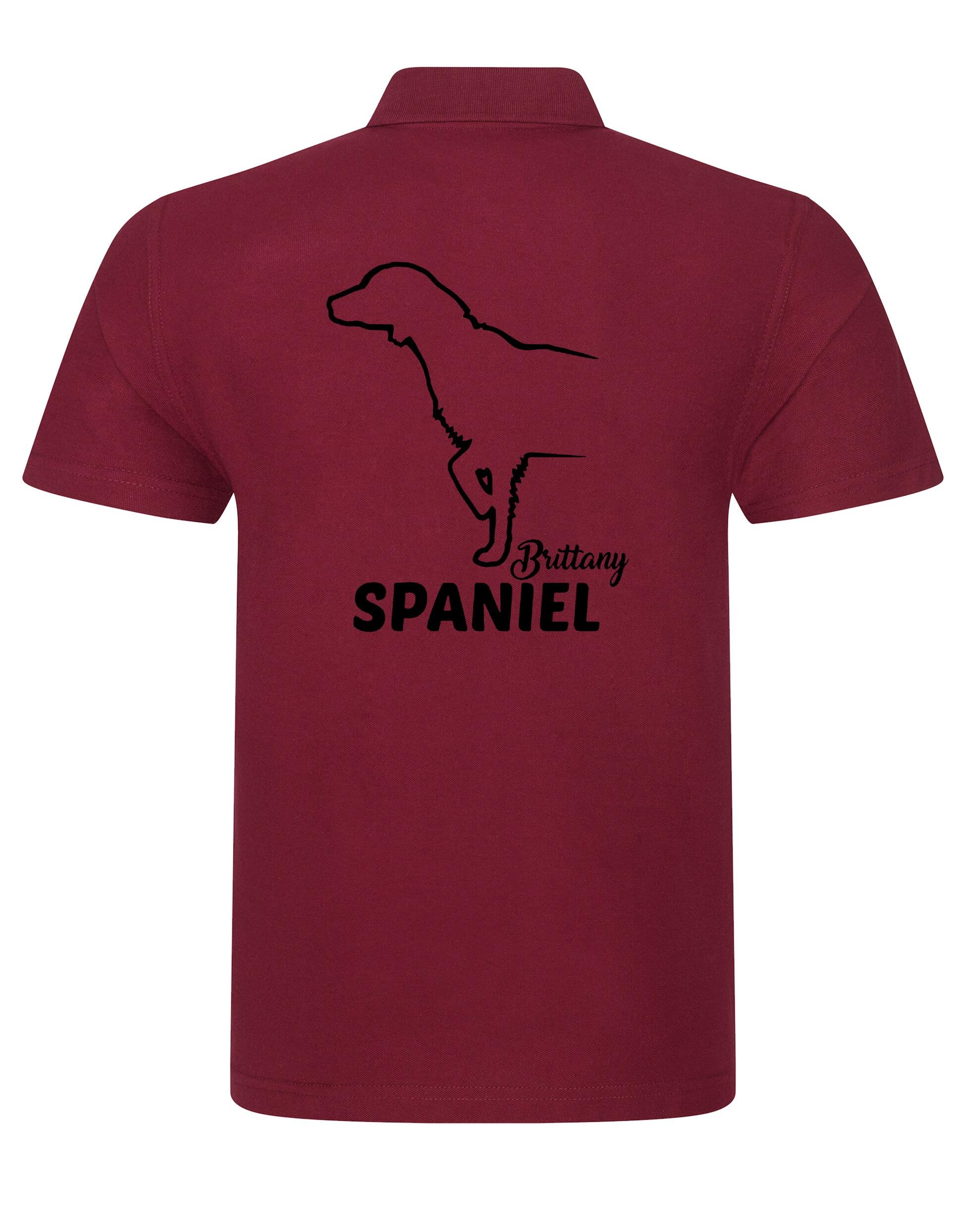 Unisex Cotton Polo with Brittany Spaniel Dog Breed Design – Comfort for Every Brittany Spaniel Enthusiast
