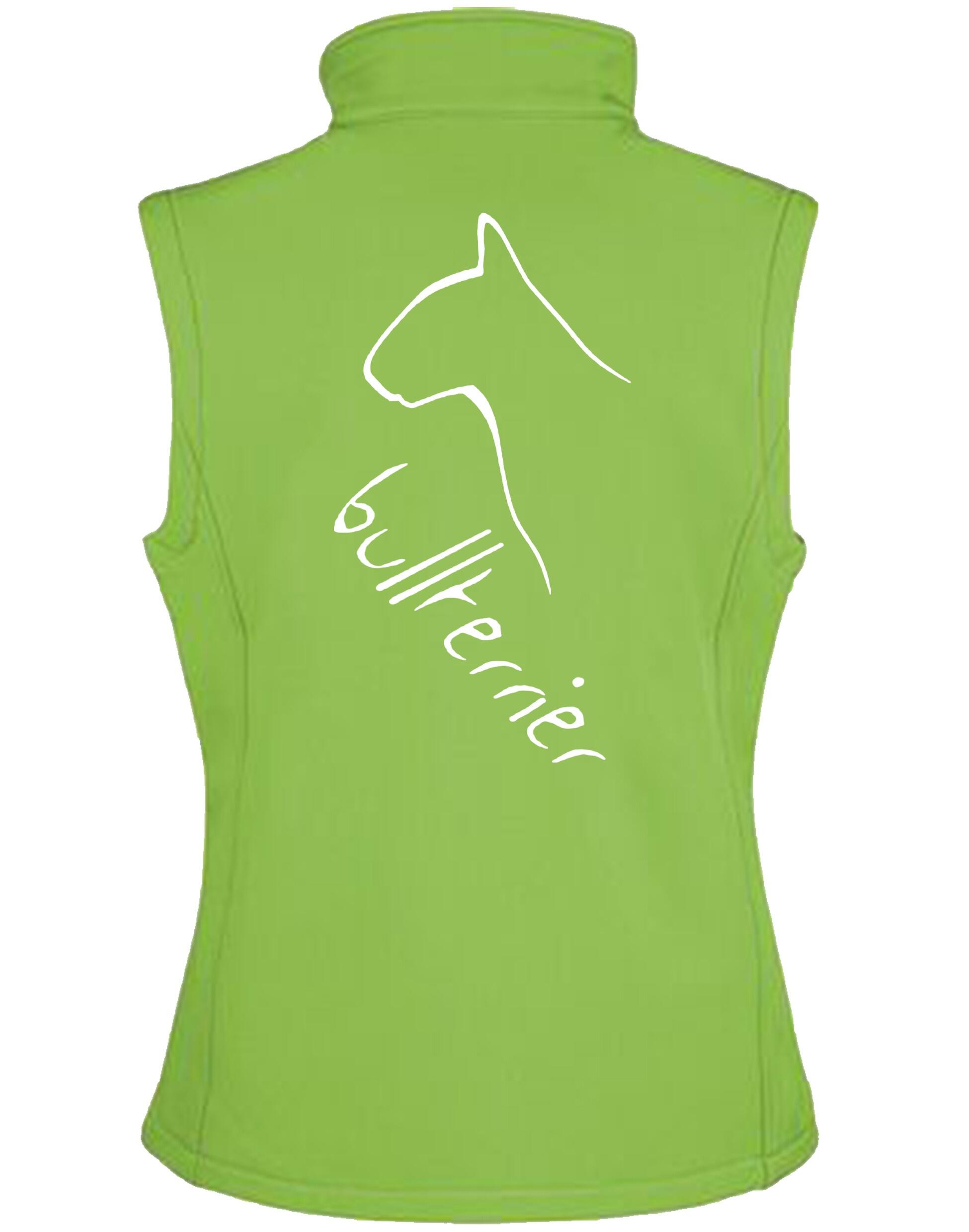 Bullterrier Dog Breed Design Women’s Softshell Gilet – Style Meets Functionality