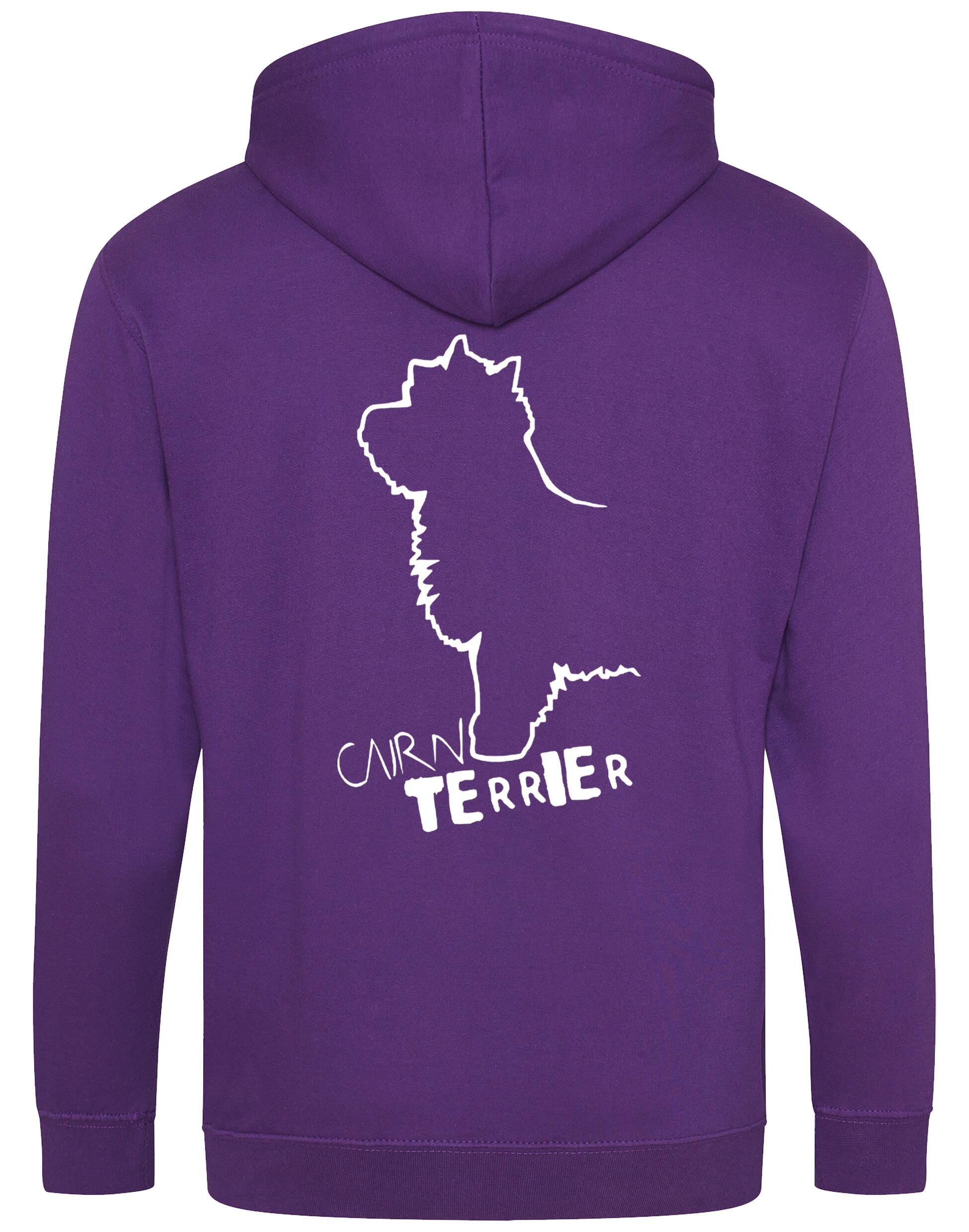 Cairn Terrier Dog Breed Design Zipped Hoodie – Comfort, Style, and Cairn Terrier Pride