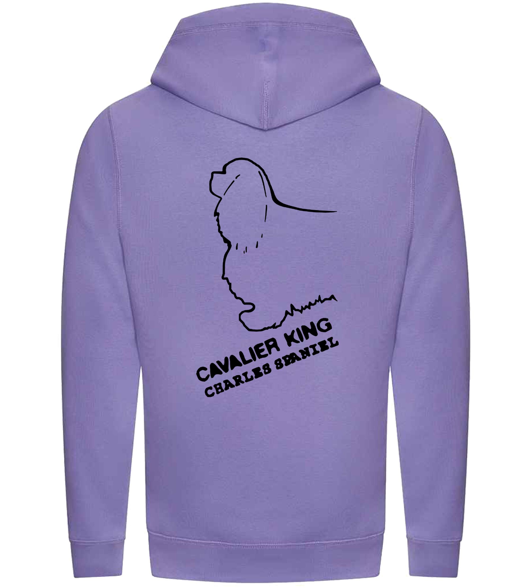 Unisex Crossneck Pullover Hoodie with Cavalier King Charles Spaniel Dog Breed Design