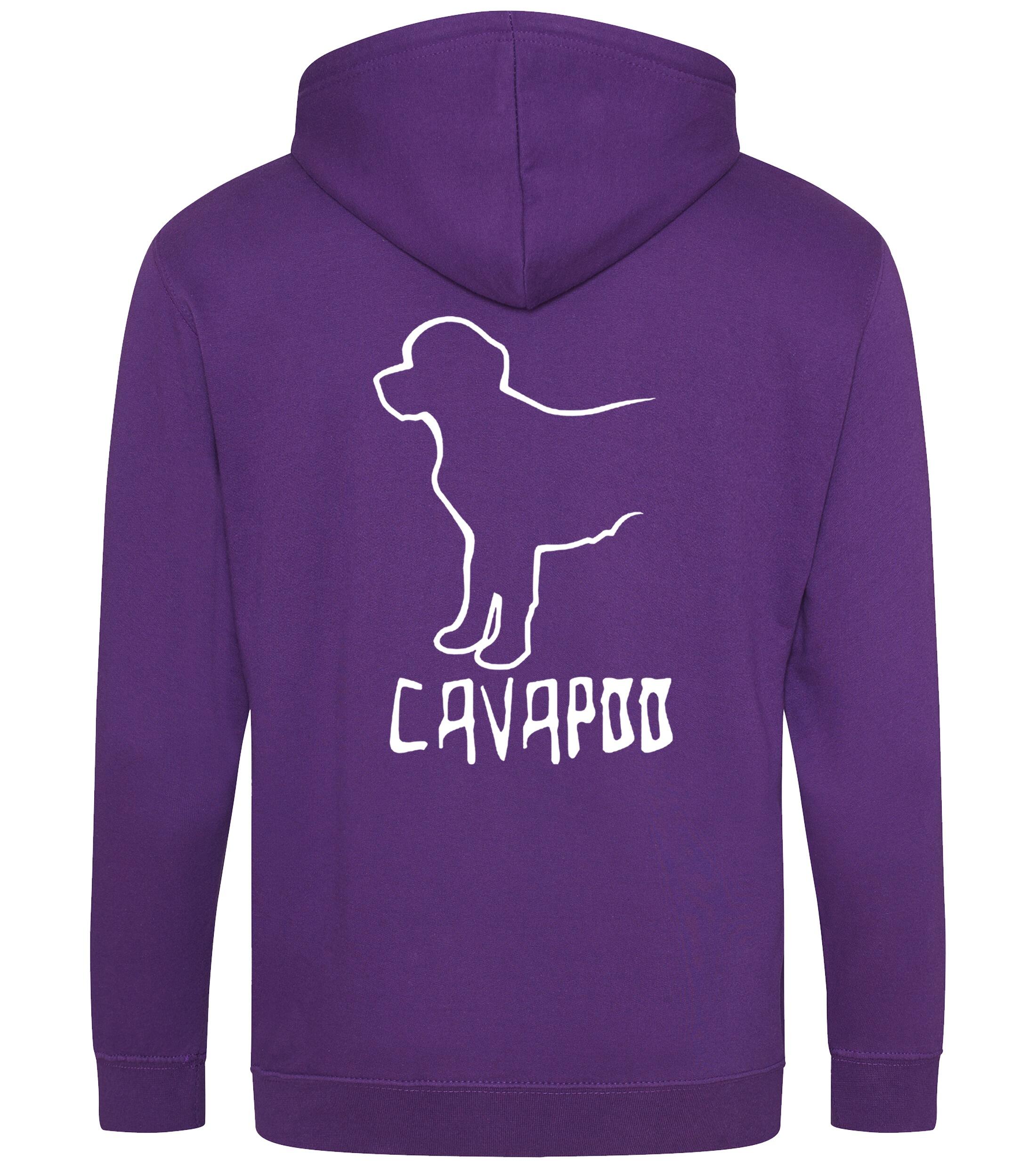Cavapoo Dog Breed Design Zipped Hoodie – Comfort, Style, and Cavapoo Pride