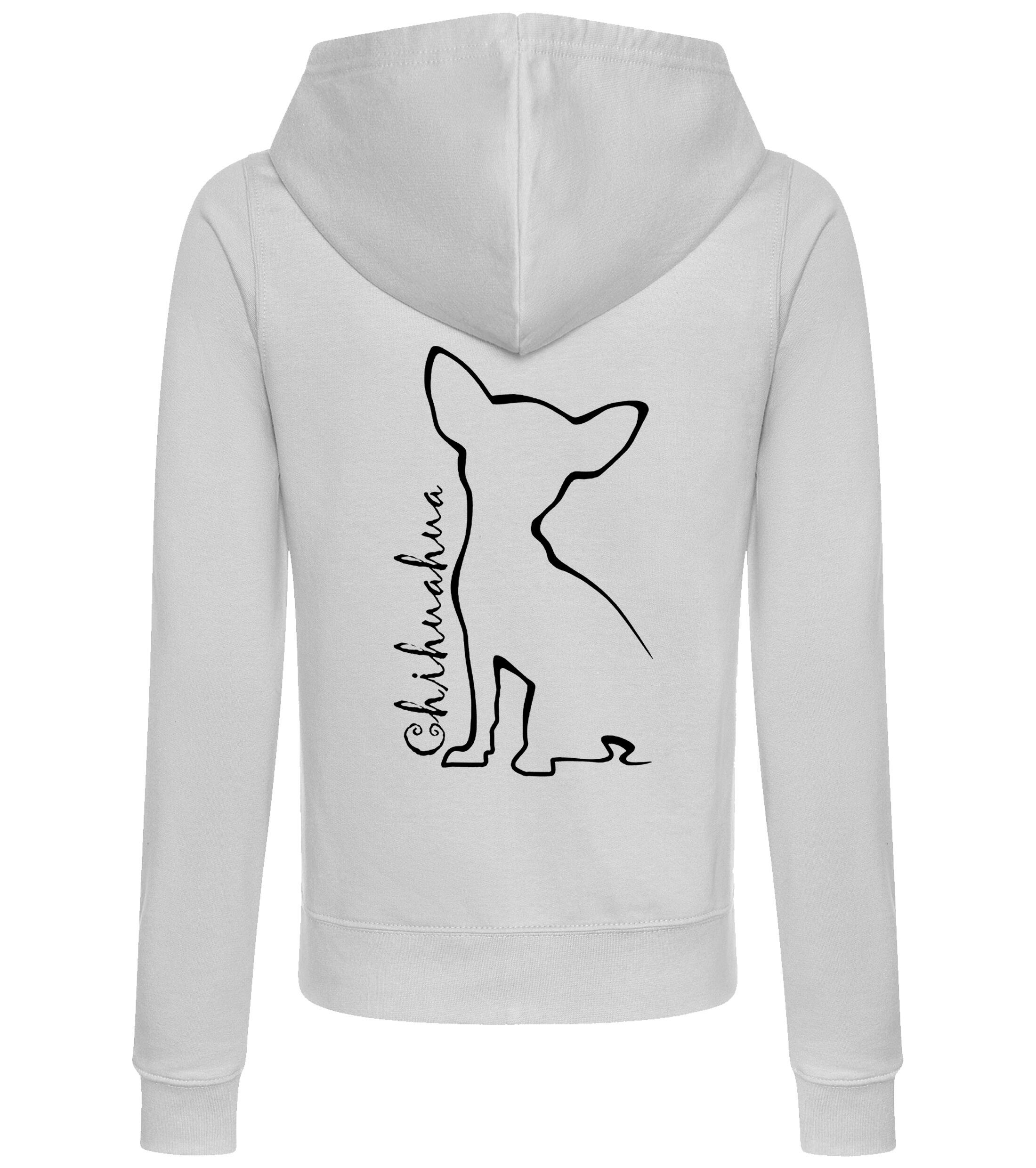 Chihuahua Dog Breed Women’s Zipped Hoodie – Cozy, Stylish, and Perfect for Chihuahua Lovers