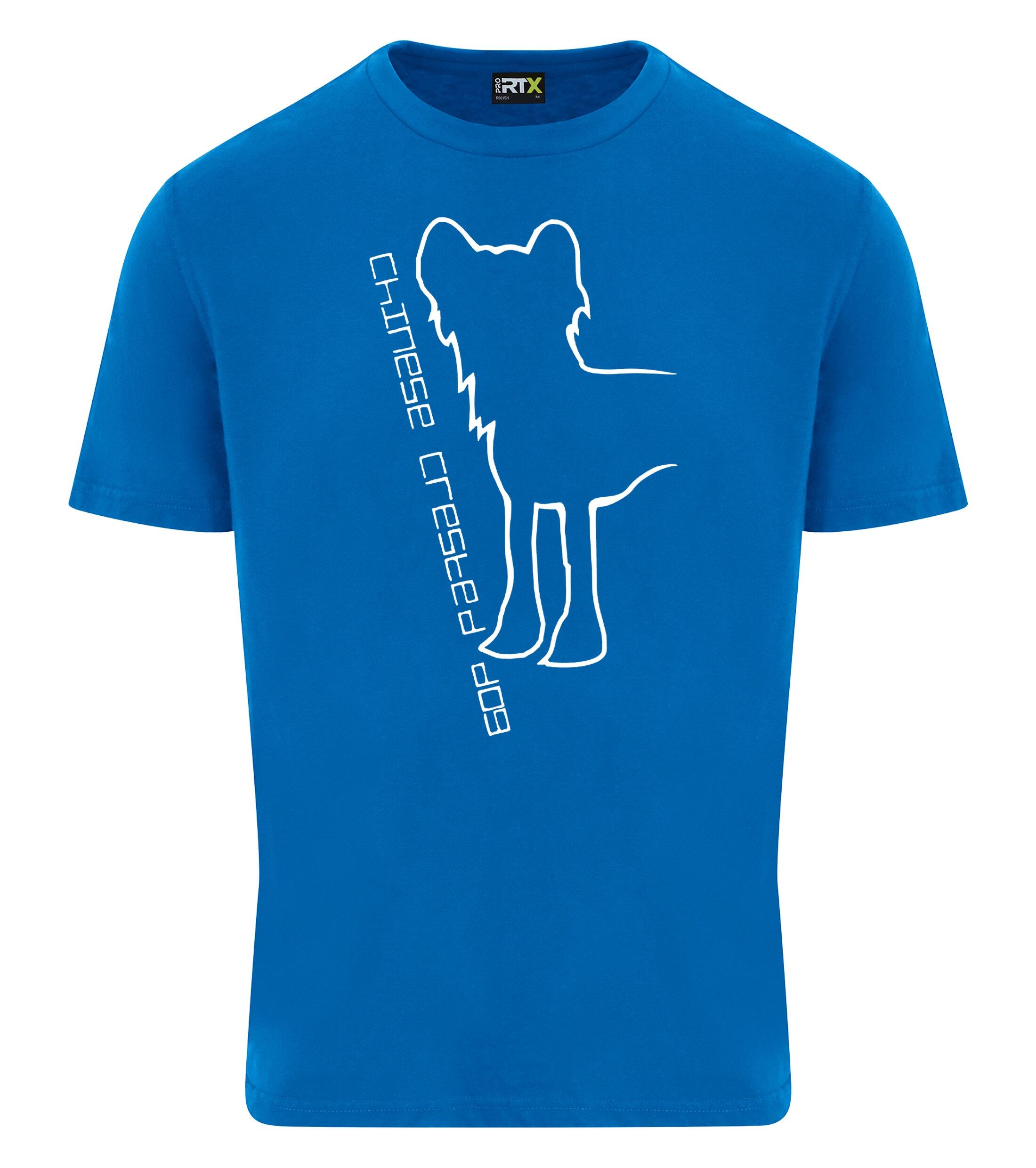 Unisex Roundneck T-shirt with Chinese Crested Dog Breed Design – Perfect for Chinese Crested Enthusiasts