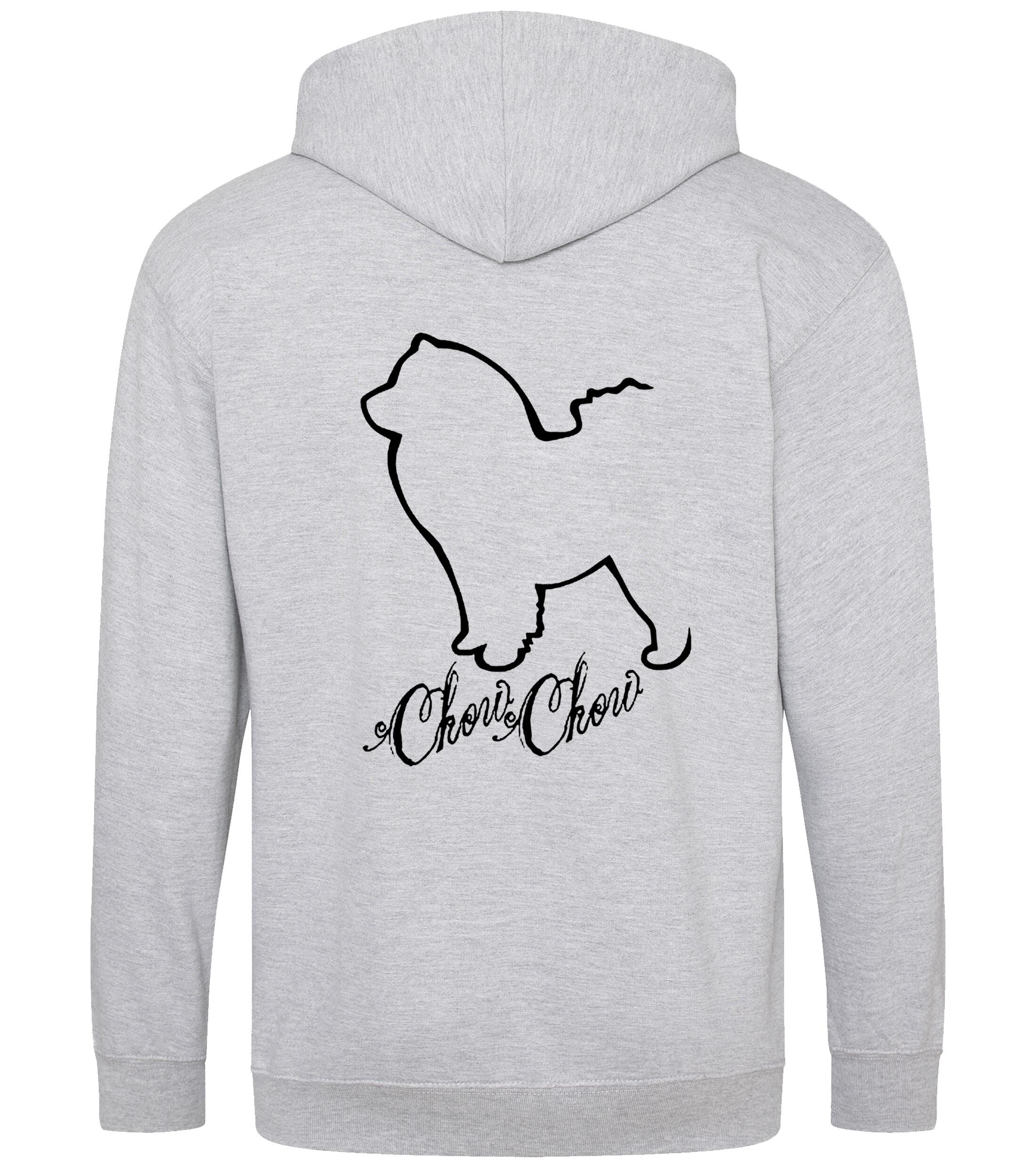 Chow Chow Dog Breed Design Zipped Hoodie – Comfort, Style, and Chow Chow Pride