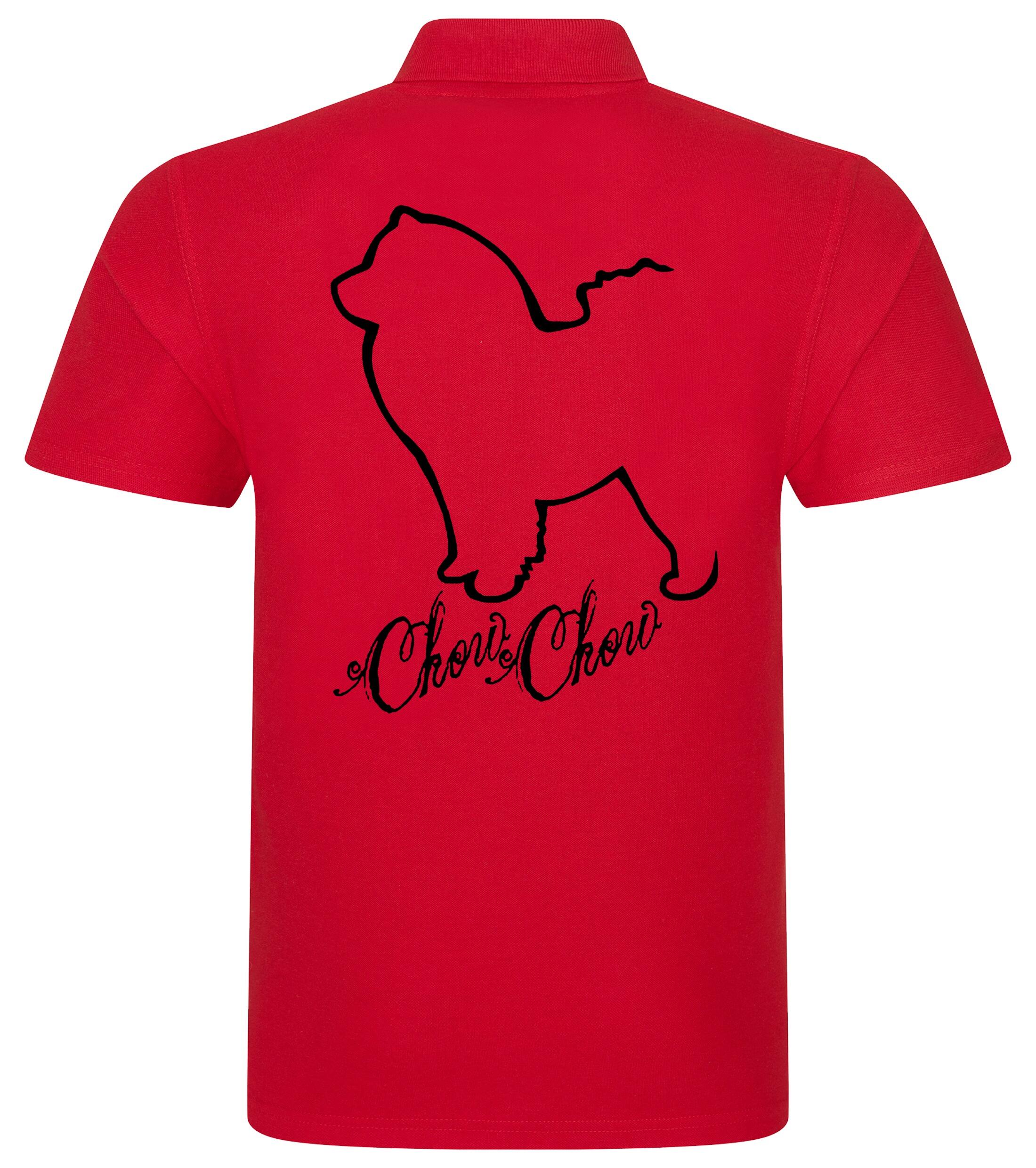Unisex Cotton Polo with Chow Chow Dog Breed Design – Comfort and Style for Every Chow Chow Enthusiast