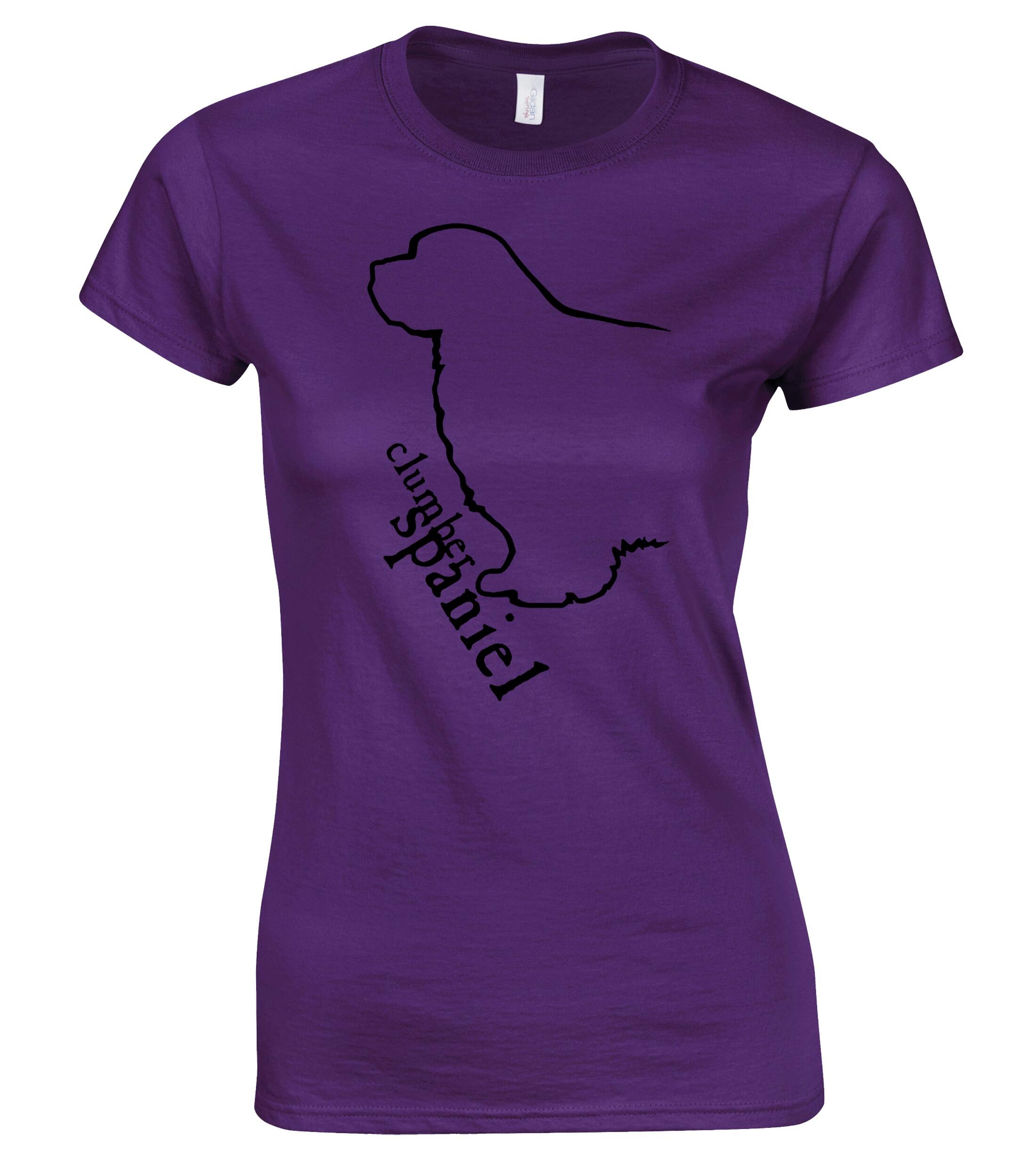 Female Roundneck T-shirt with Clumber Spaniel Dog Breed Design – Every Clumber Spaniel Lover