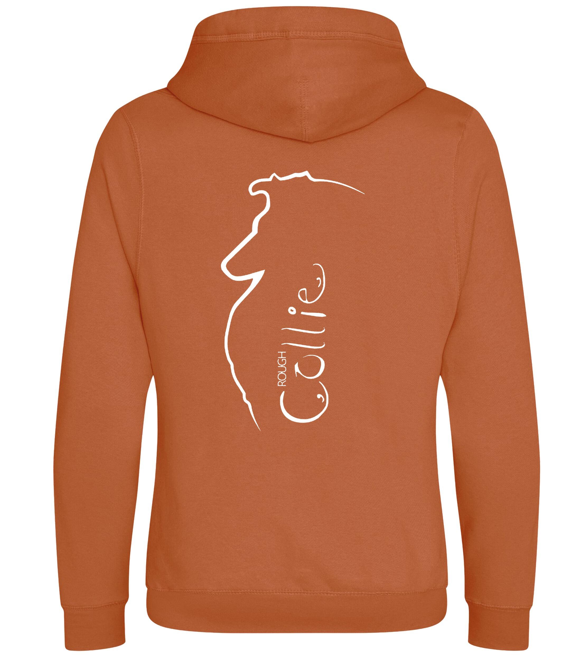 Unisex Crossneck Pullover Hoodie with Collie (Rough) Dog Breed Design – A Must-Have for Rough Collie Fans