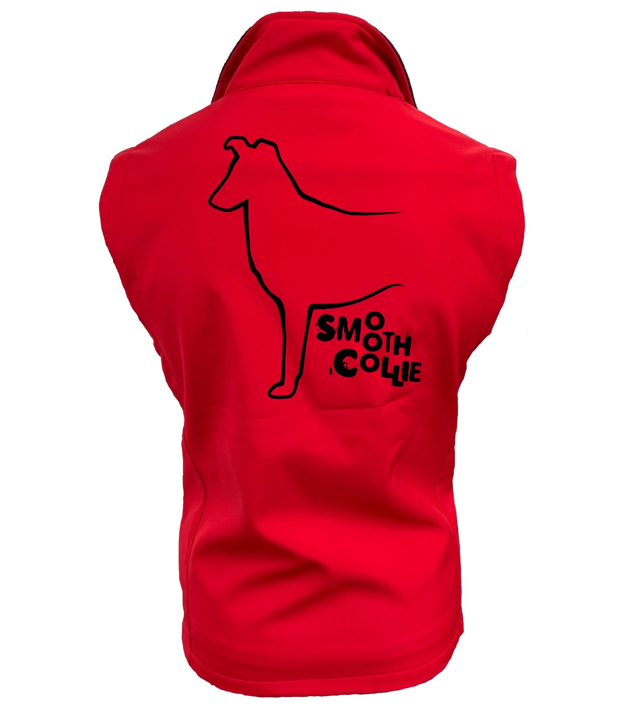 Collie (Smooth) Dog Breed Design Unisex Softshell Gilet – Style and Functionality for Collie Enthusiasts