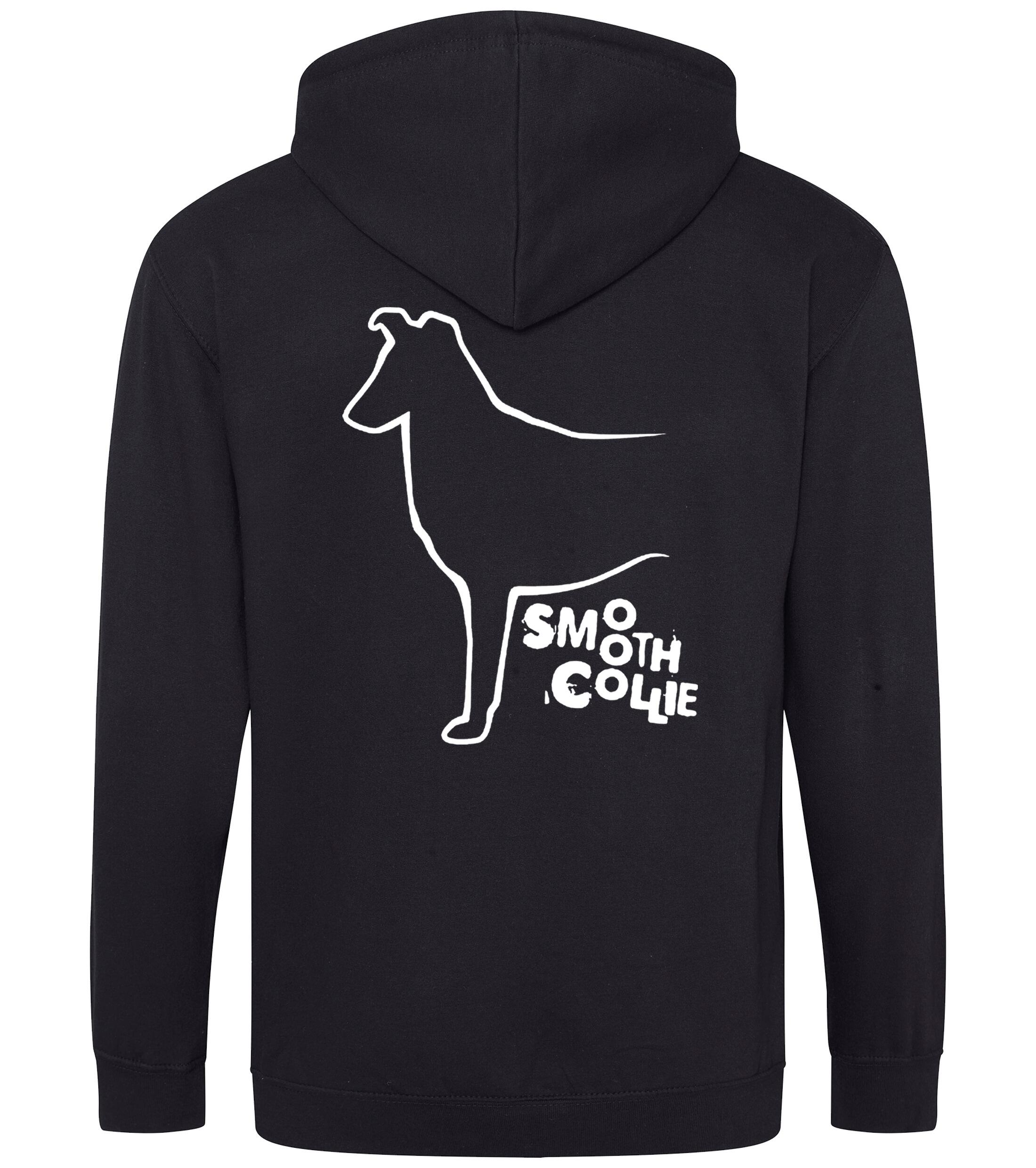 Collie (Smooth) Dog Breed Design Zipped Hoodie – Comfort, Style, and Collie Pride